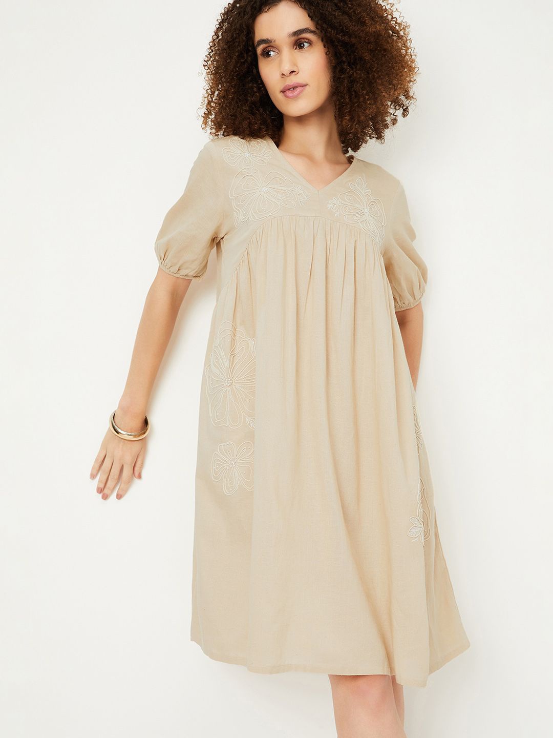 

max A-Line Dress, Beige