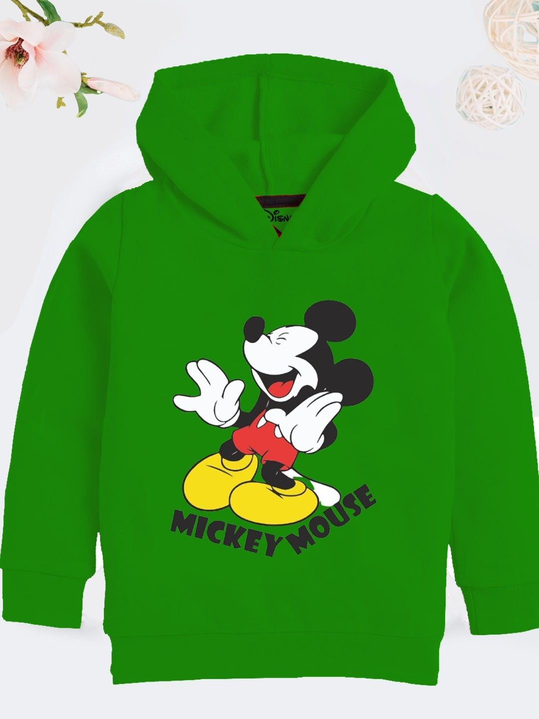 

YK Disney Boys Printed Hooded Long Sleeves Sweatshirt, Green