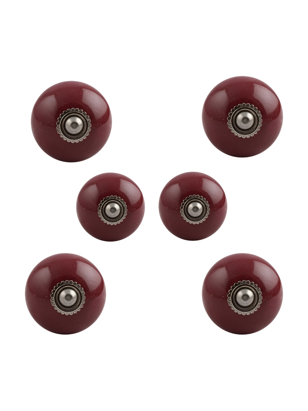 

Indianshelf Brown 6 Pieces Glossy Ceramic Knobs