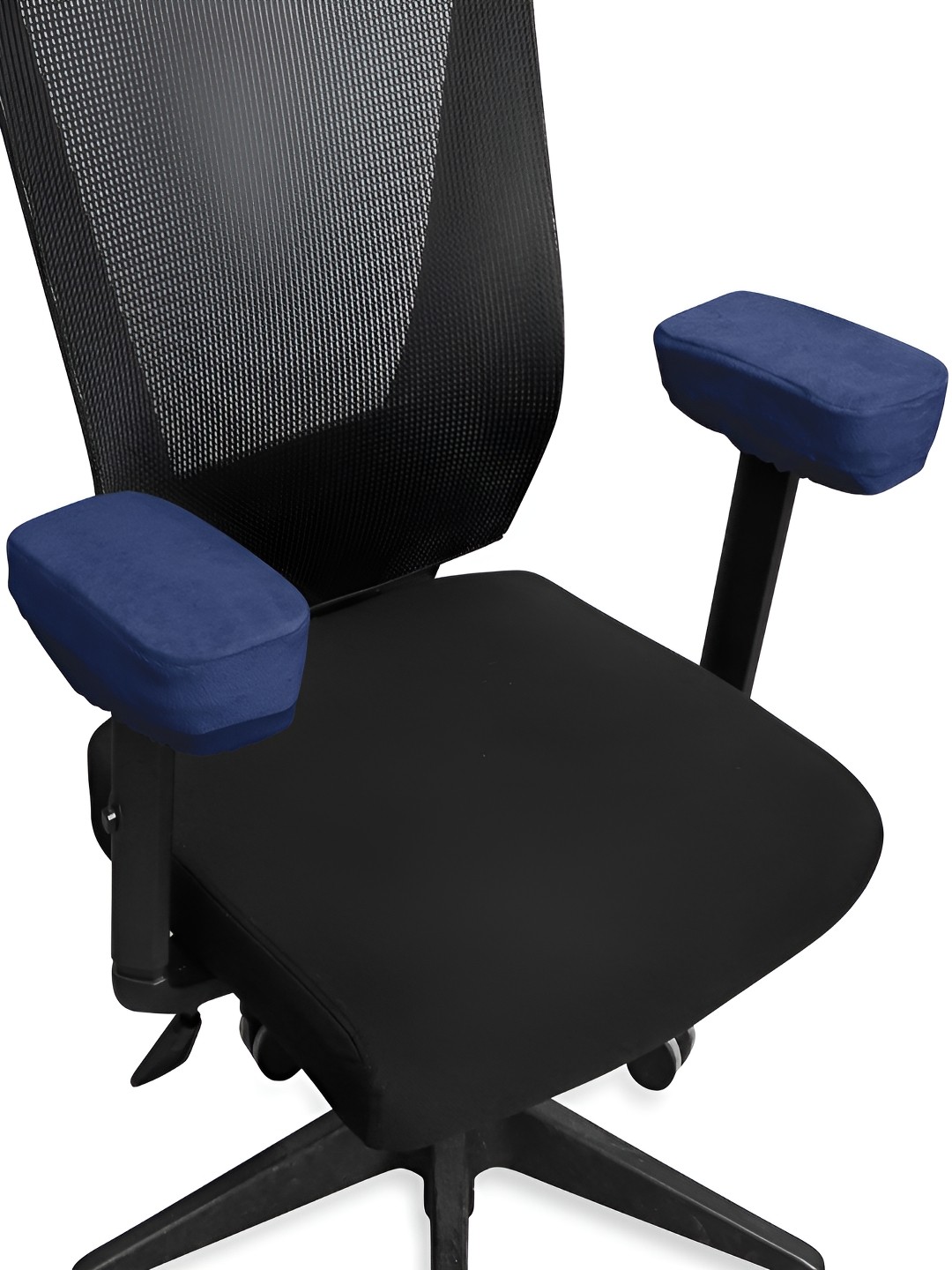 

HOKIPO 2Pcs Blue Chair Armrest Pads