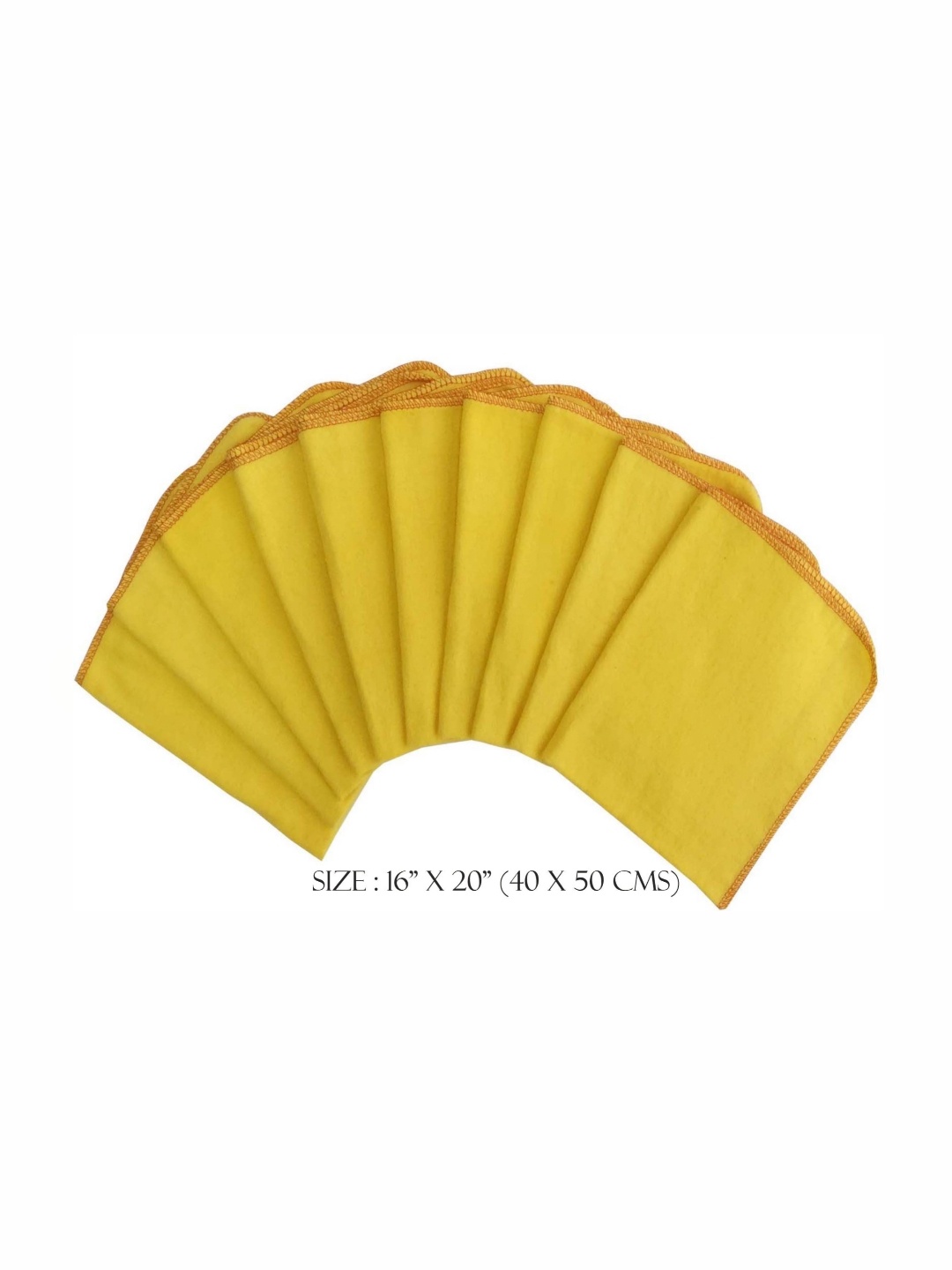 

Lushomes 10-Pcs Yellow & Orange Colored Super Soft Kitchen Towels