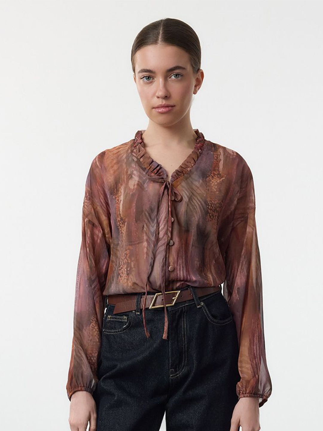 

Trendyol Women Opaque Casual Shirt, Na