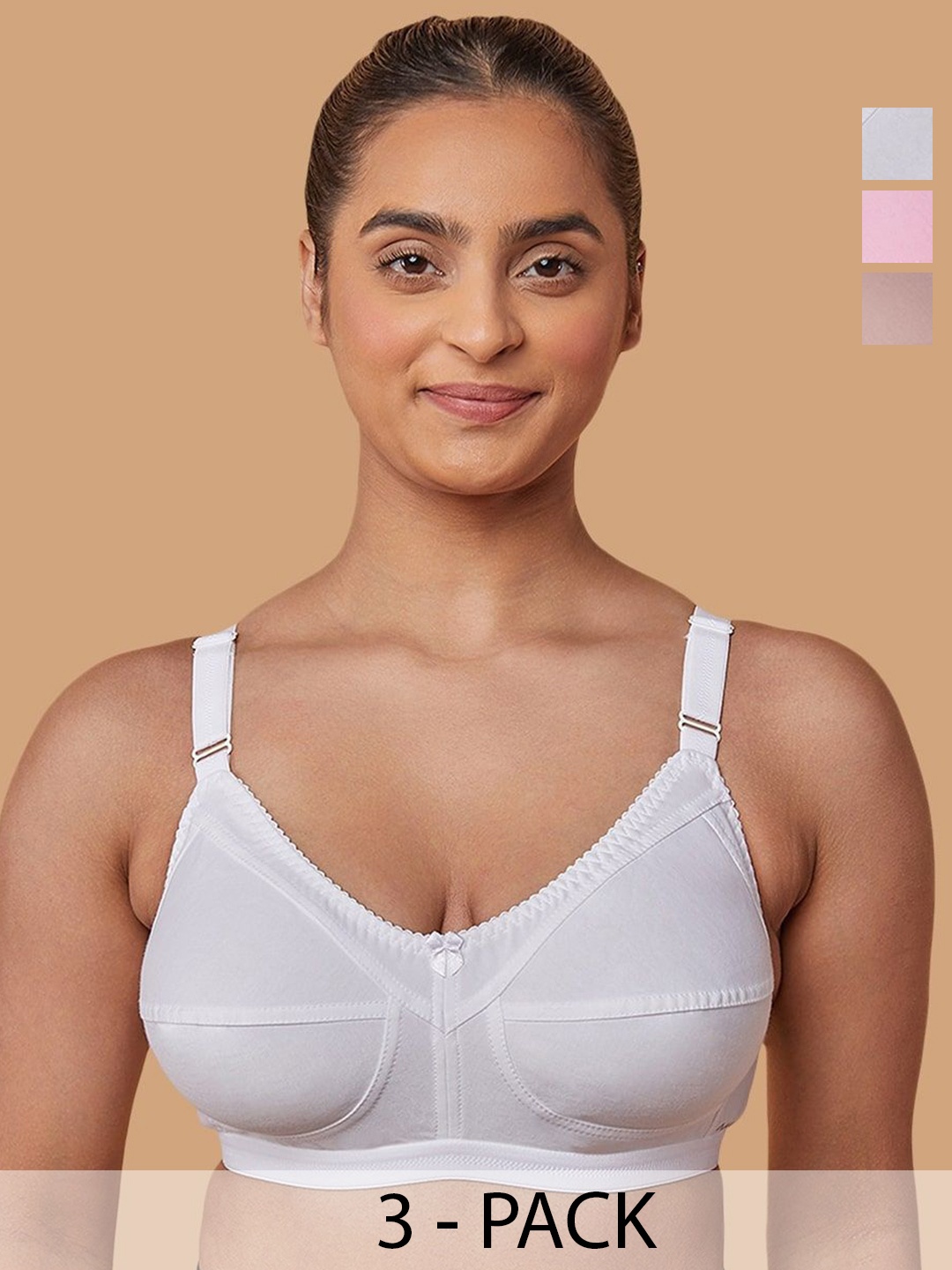 

MAASHIE Bra Full Coverage, White