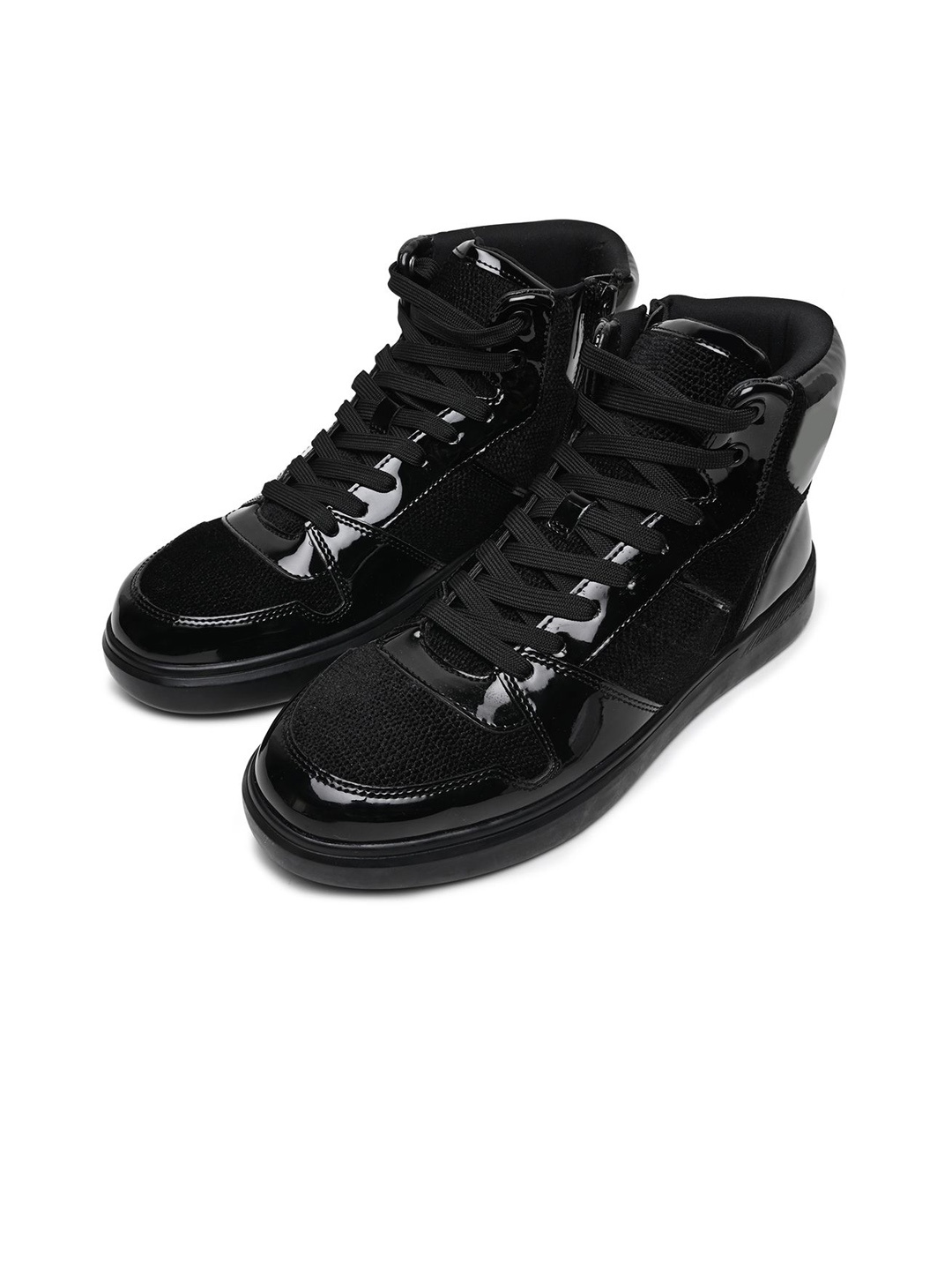 

ALDO Men Woven Design High-Top Sneakers, Black