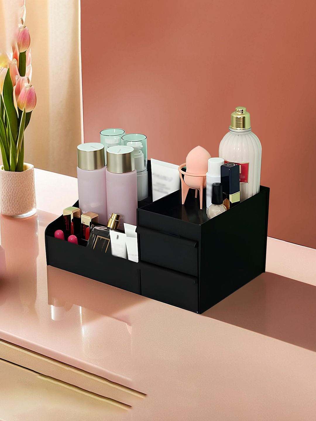 

Kuber Industries Black 2 Pieces Multipurpose Desk Organisers