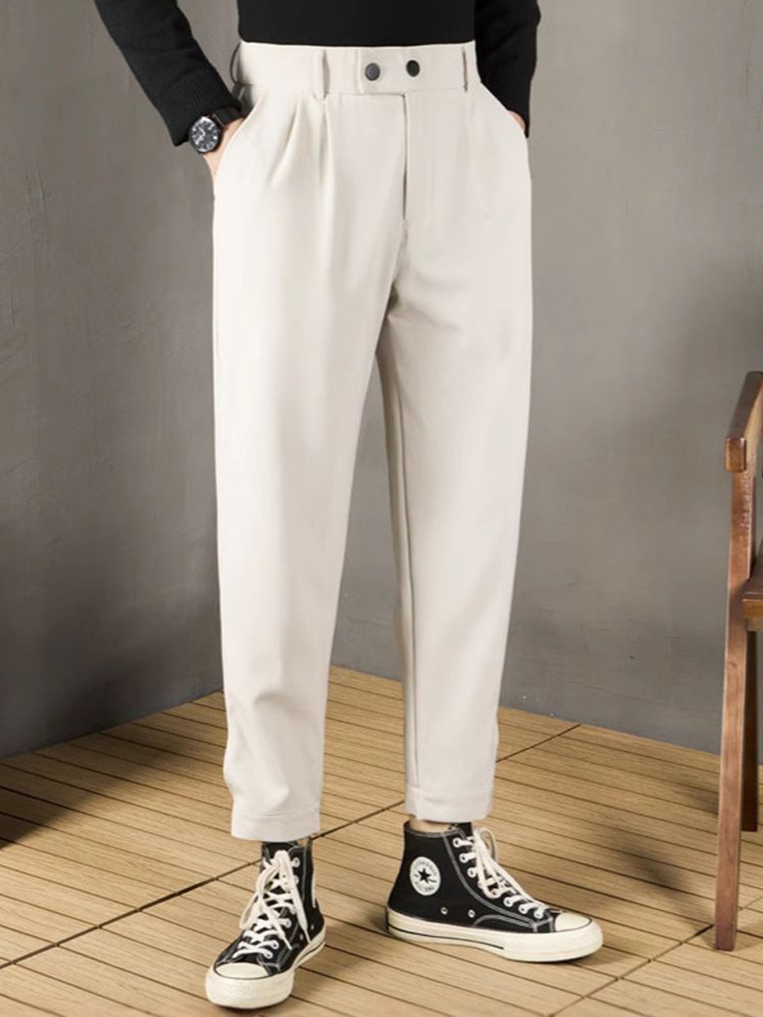 

StyleCast Men Trousers, Cream