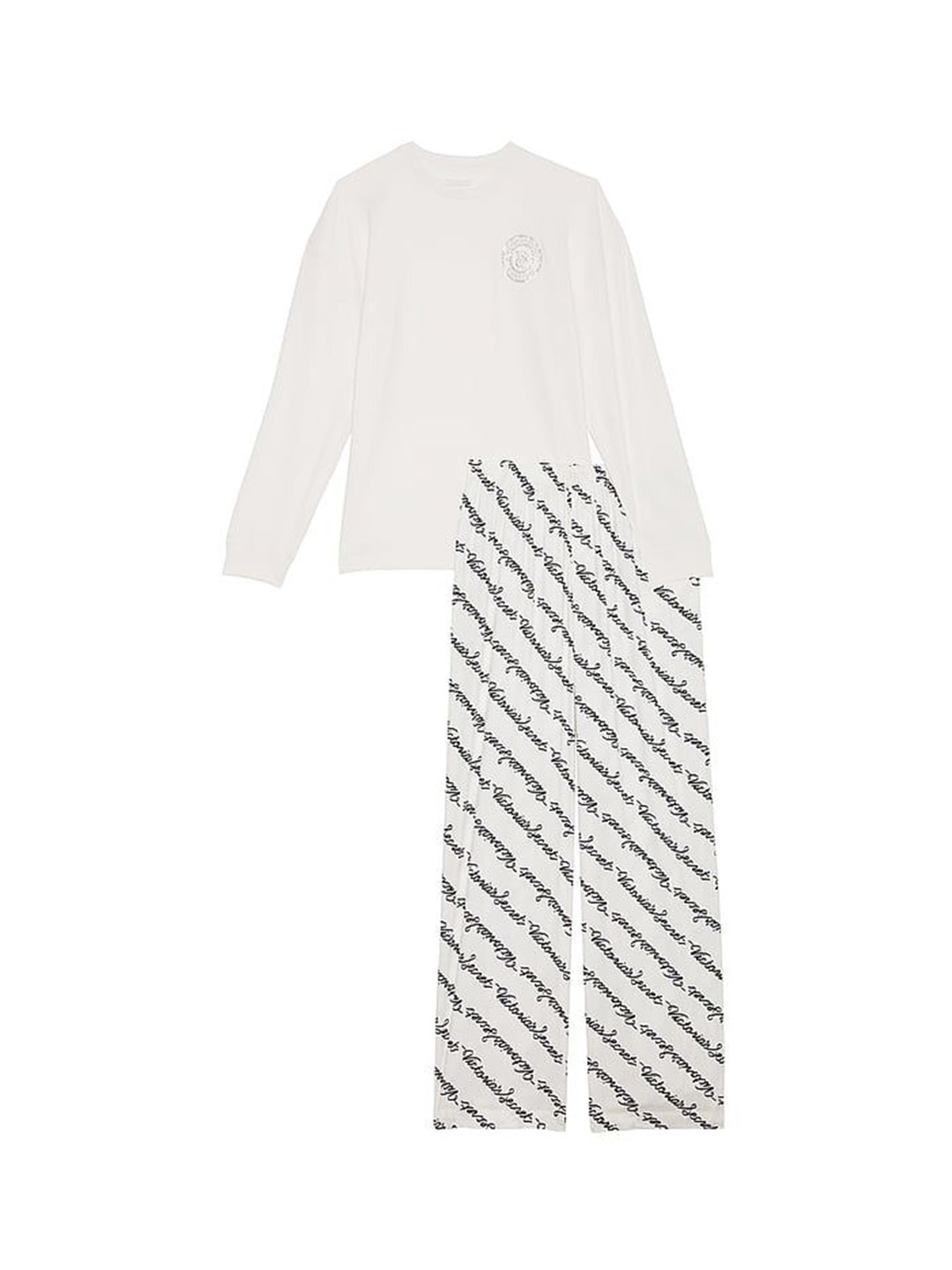 

Victoria's Secret Women Printed Night suit, White