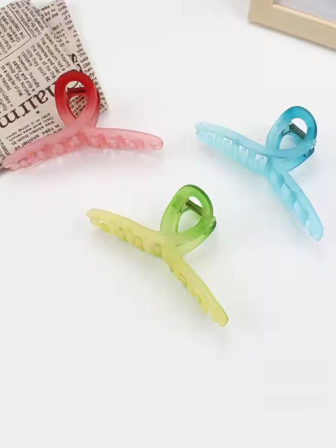 

Krelin Women Pack of 3 Claw Clip, Green