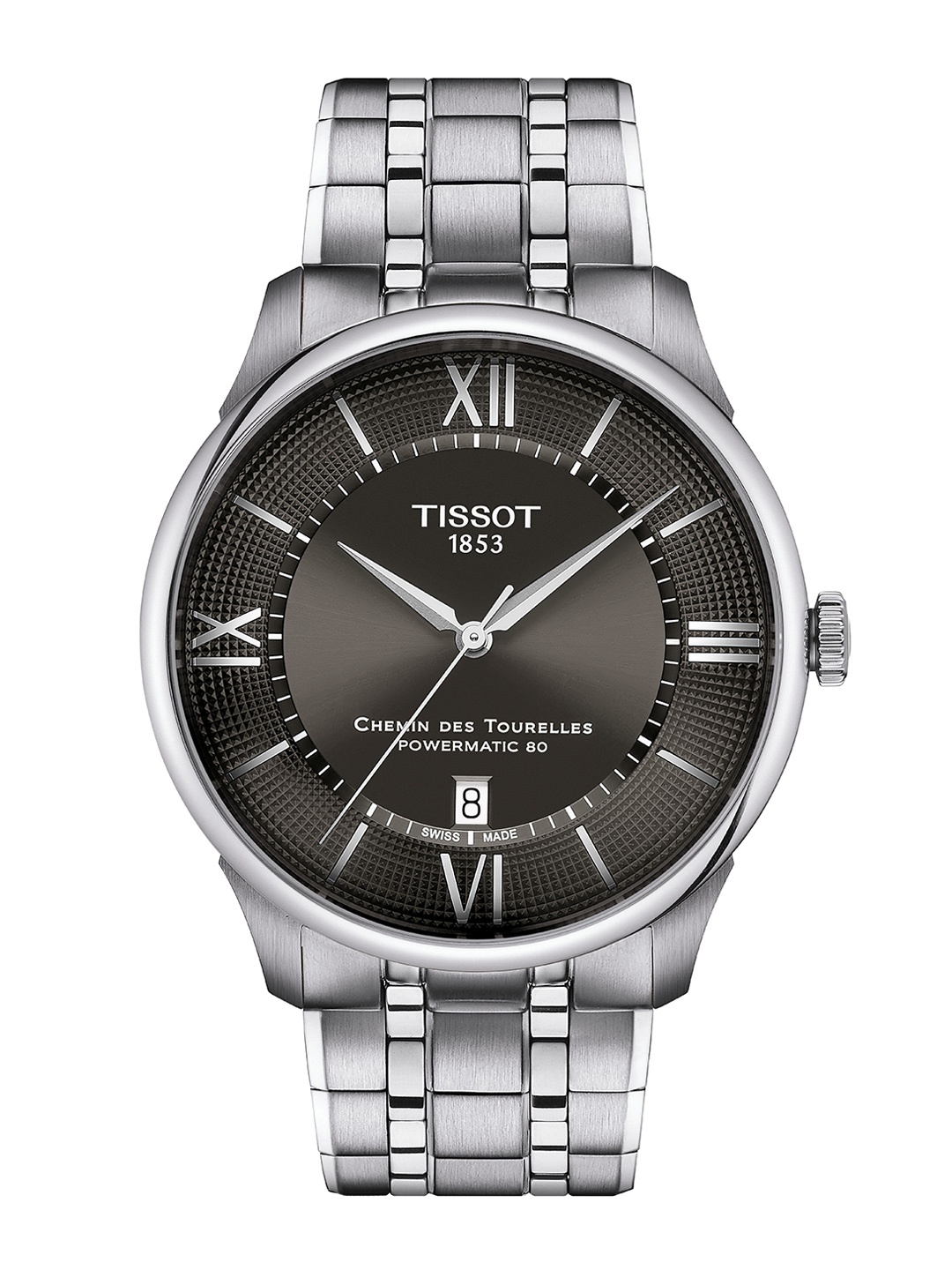 

TISSOT Men Bracelet Style Straps Analogue Automatic Motion Powered Watch T1394071106800, Black