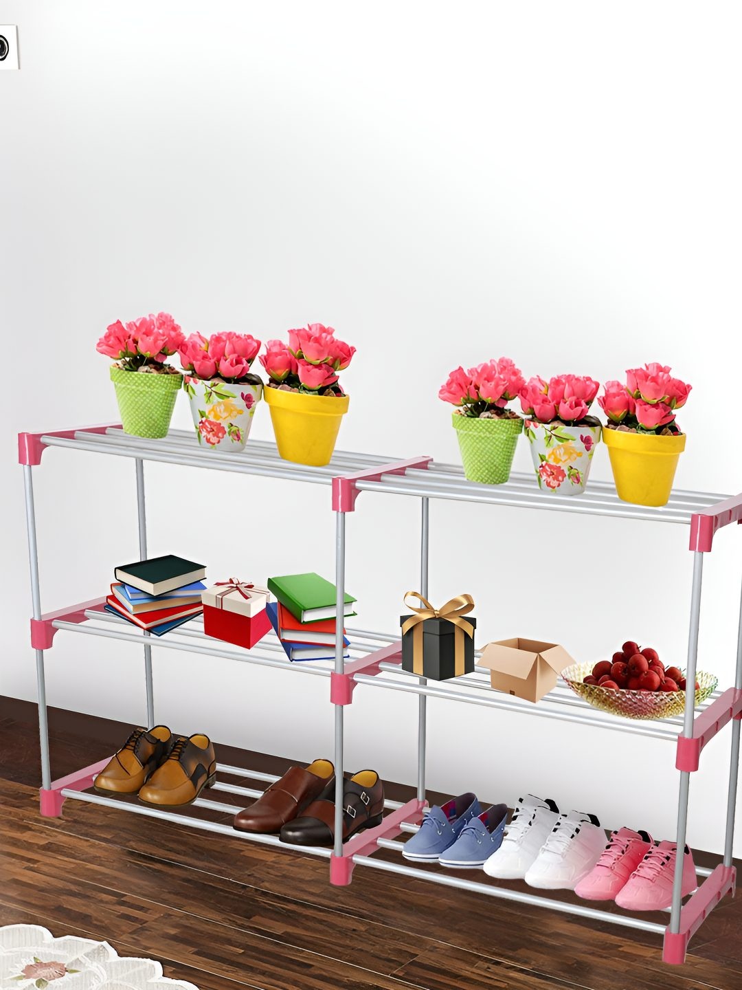 

Decent Hut 6 Shelves Shoe Rack, Pink