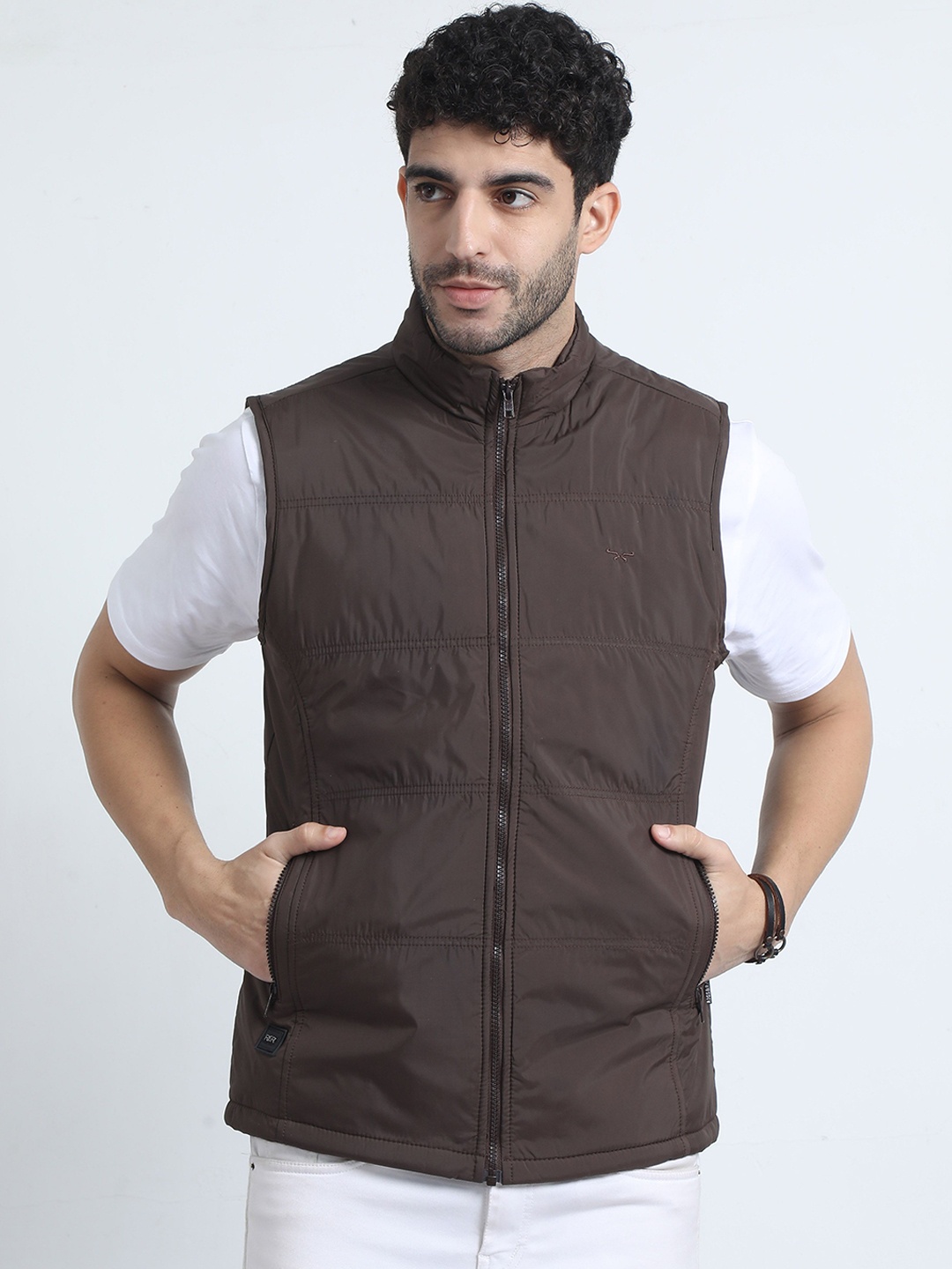 

RIGS AND RAGS Men Padded Jacket, Brown