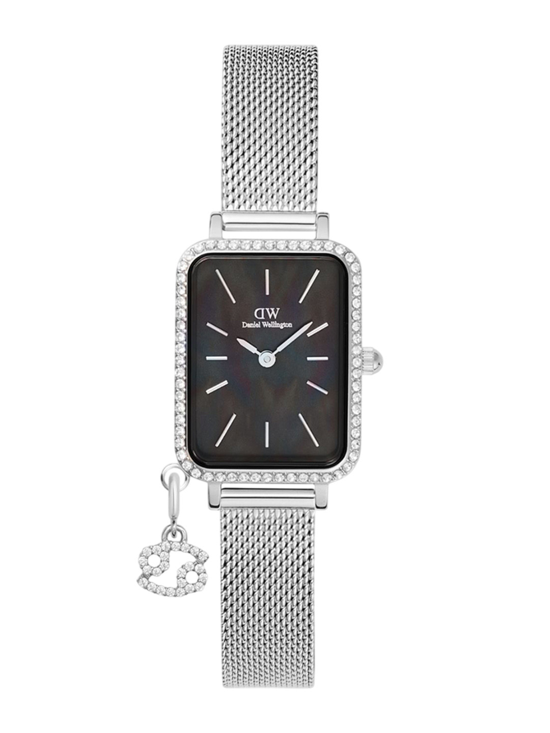 

Daniel Wellington Women Mother of Pearl Dial & Steel Straps Analogue Watch DW00100747K, Black