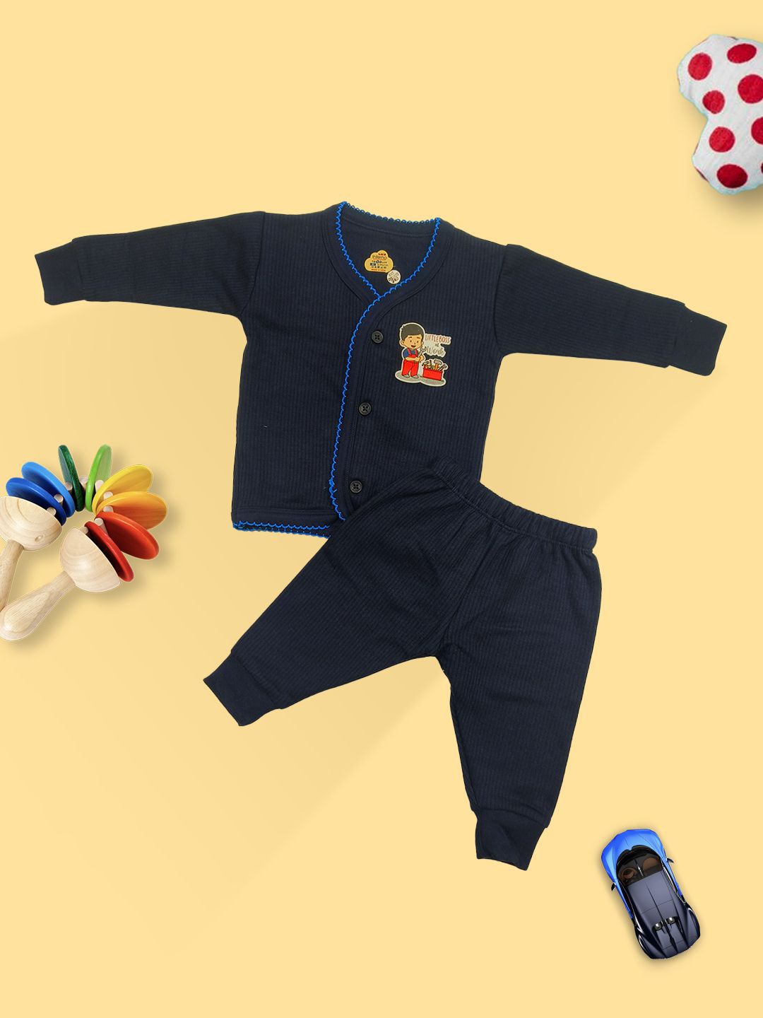

INFERNO Pack of 2 Thermal Sets, Navy blue