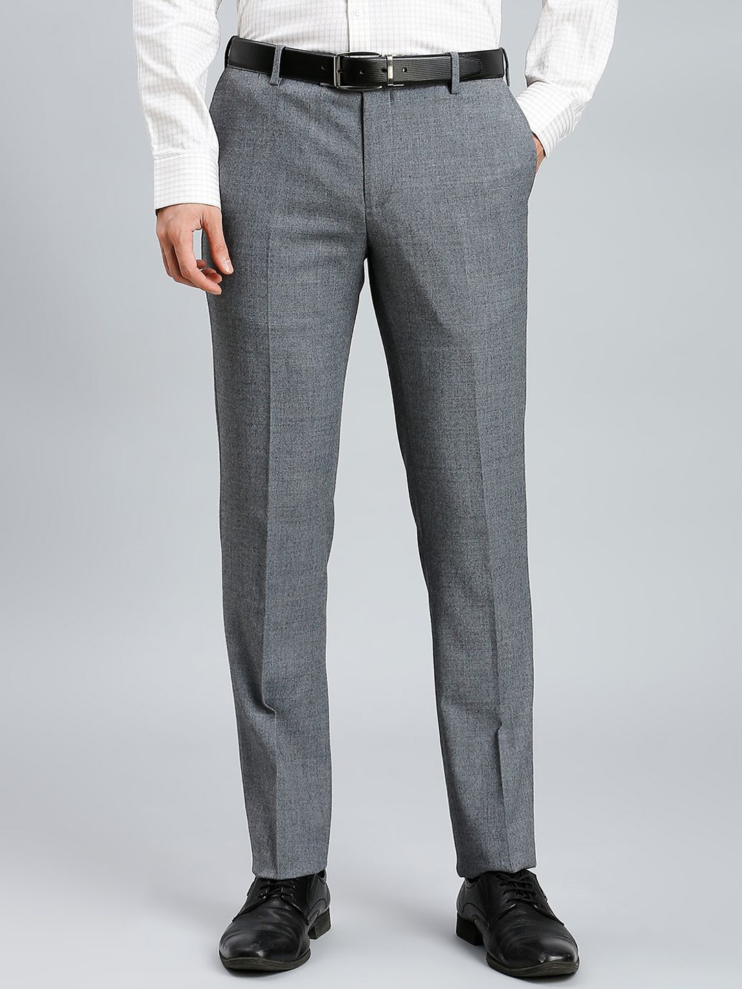 

Reid & Taylor Men Tailored Trousers, Grey melange