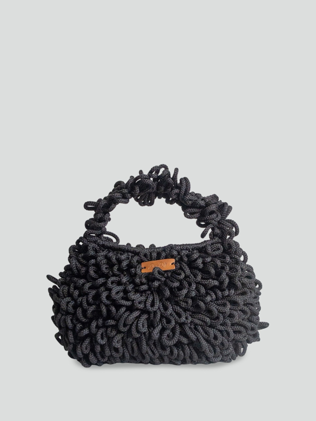 

DECORDILL Ruffle Hobo Party Bag, Black