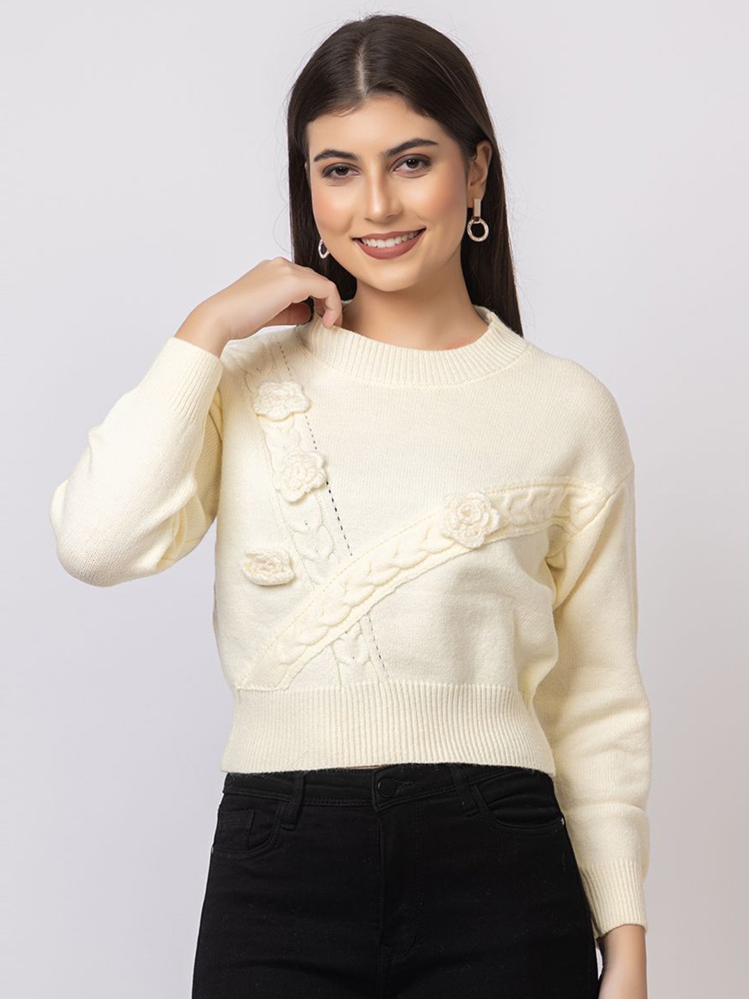 

Antiloop Women Woollen Pullover, White