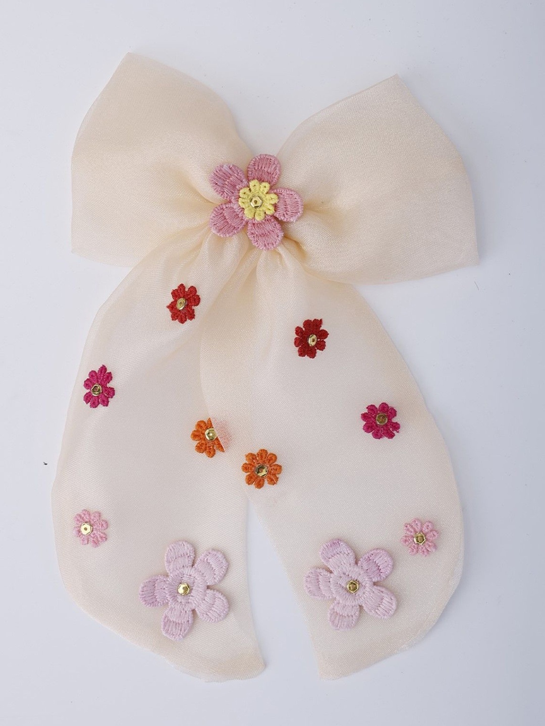 

Choko Girls Embellished Alligator Hair Clip, Cream