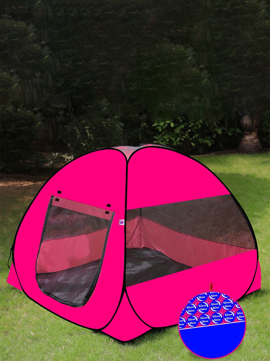 

Silver Shine Boys Self-Supporting Foldable Tent, Pink