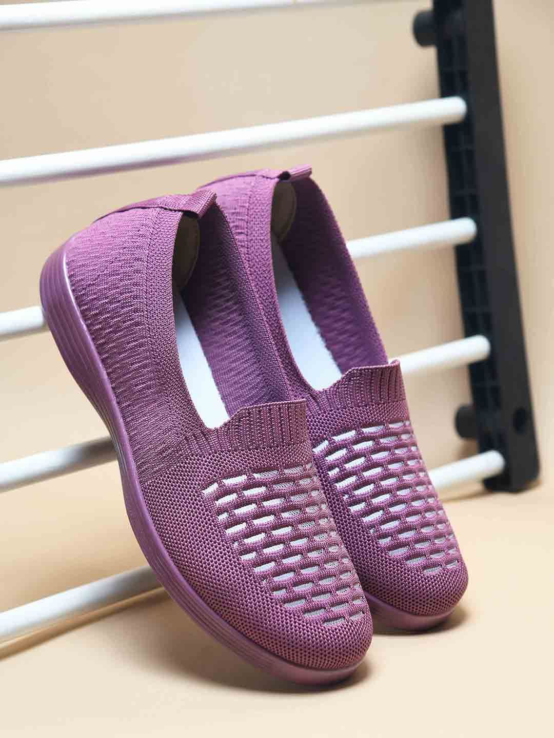 

WELCOME Women Slip-On Sneakers, Purple