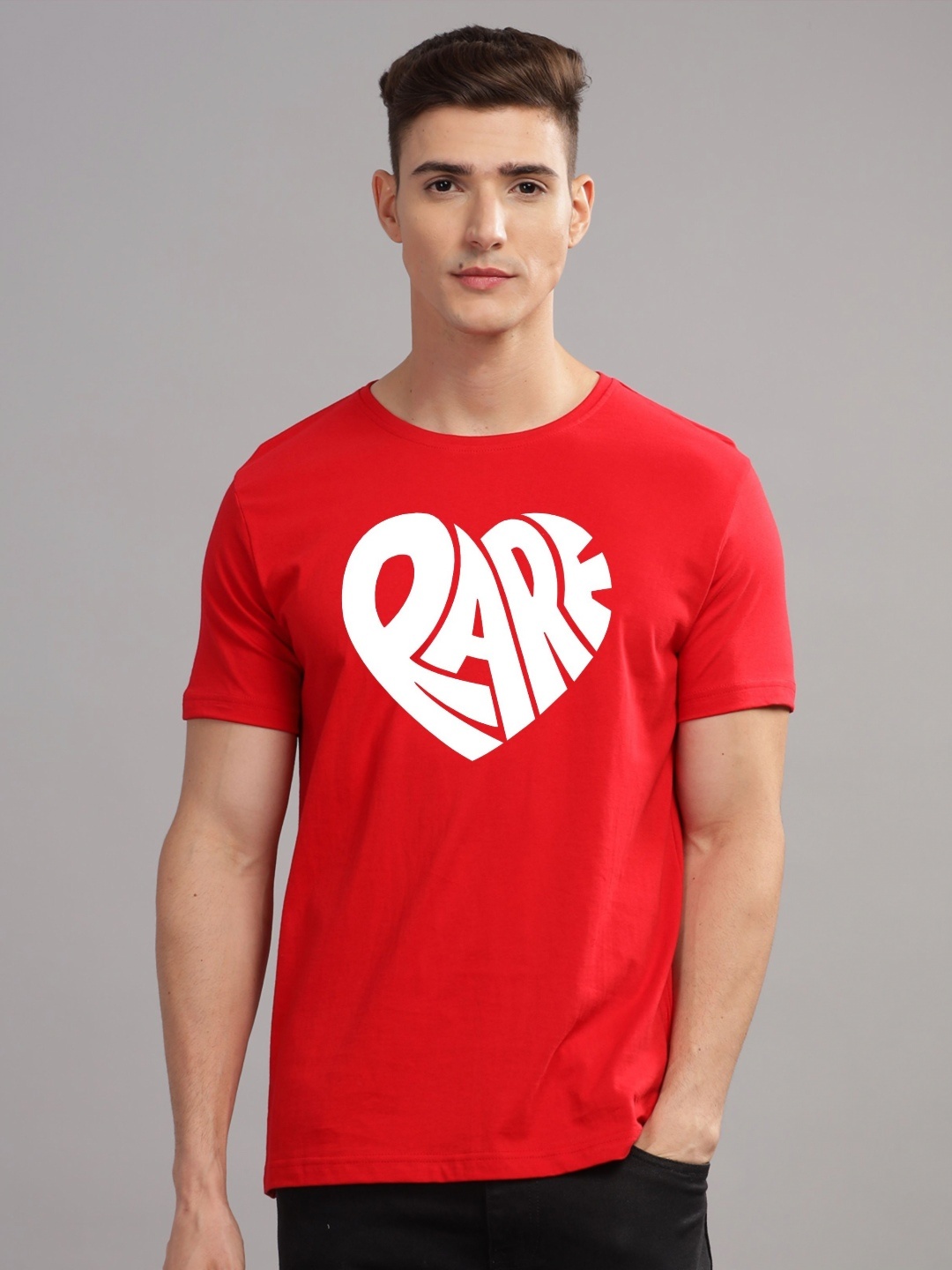 

ADRO Men Printed T-shirt, Red