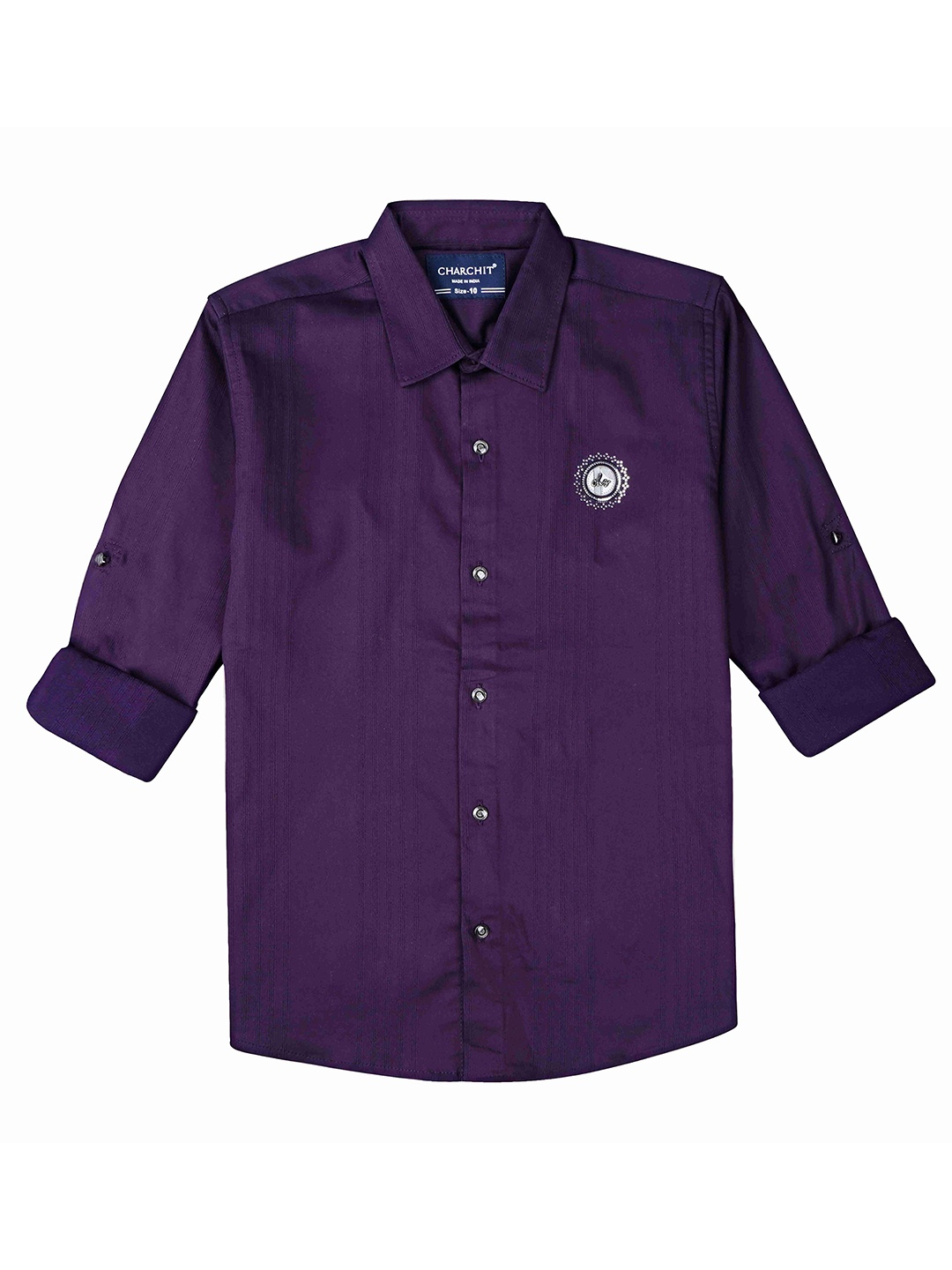 

CHARCHIT Boys Comfort Opaque Casual Shirt, Violet