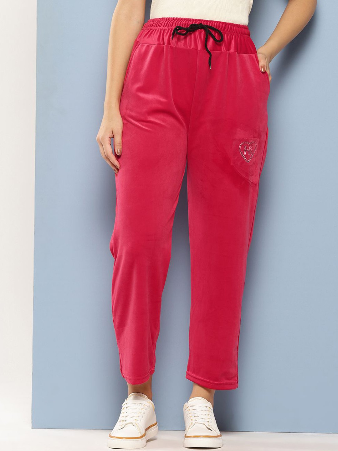 

BAESD Women Smart Flared Trousers, Pink