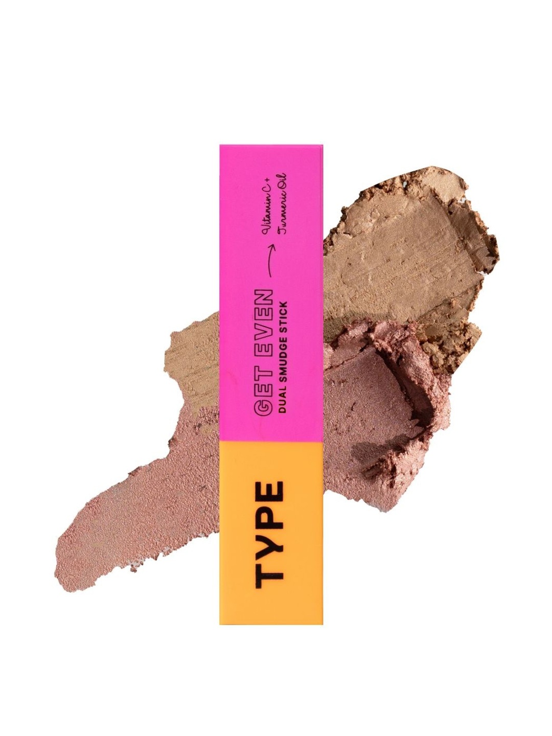 

TYPE BEAUTY INC Get Even Dual Smudge Stick With Vitamin C - 12 g - Glow/ Peach Glow, Brown