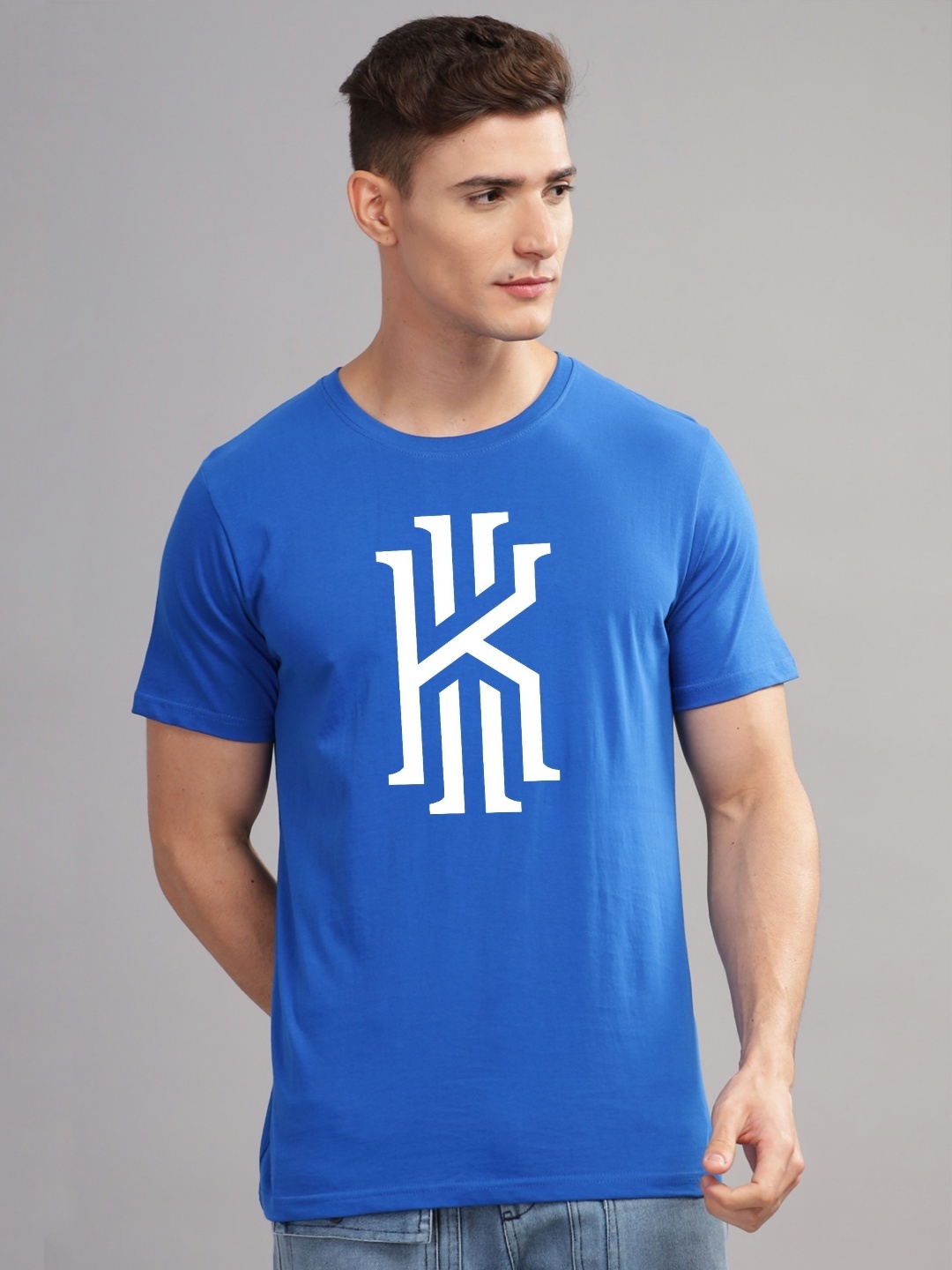 

ADRO Men Printed T-shirt, Blue