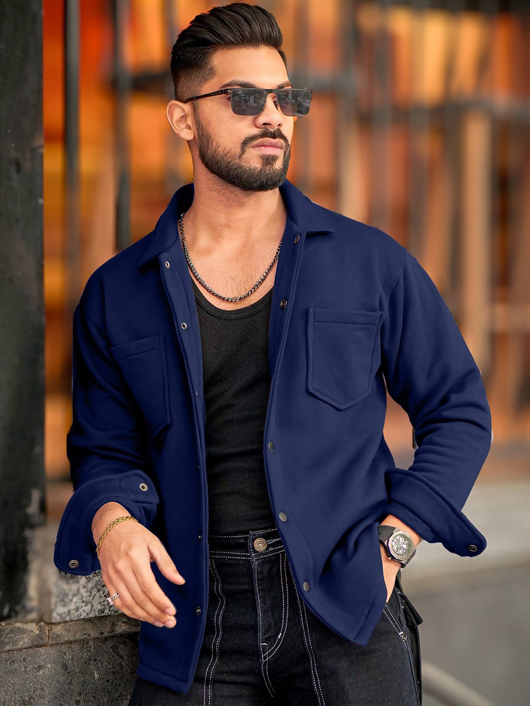 

Maniac Men Tailored Jacket, Navy blue