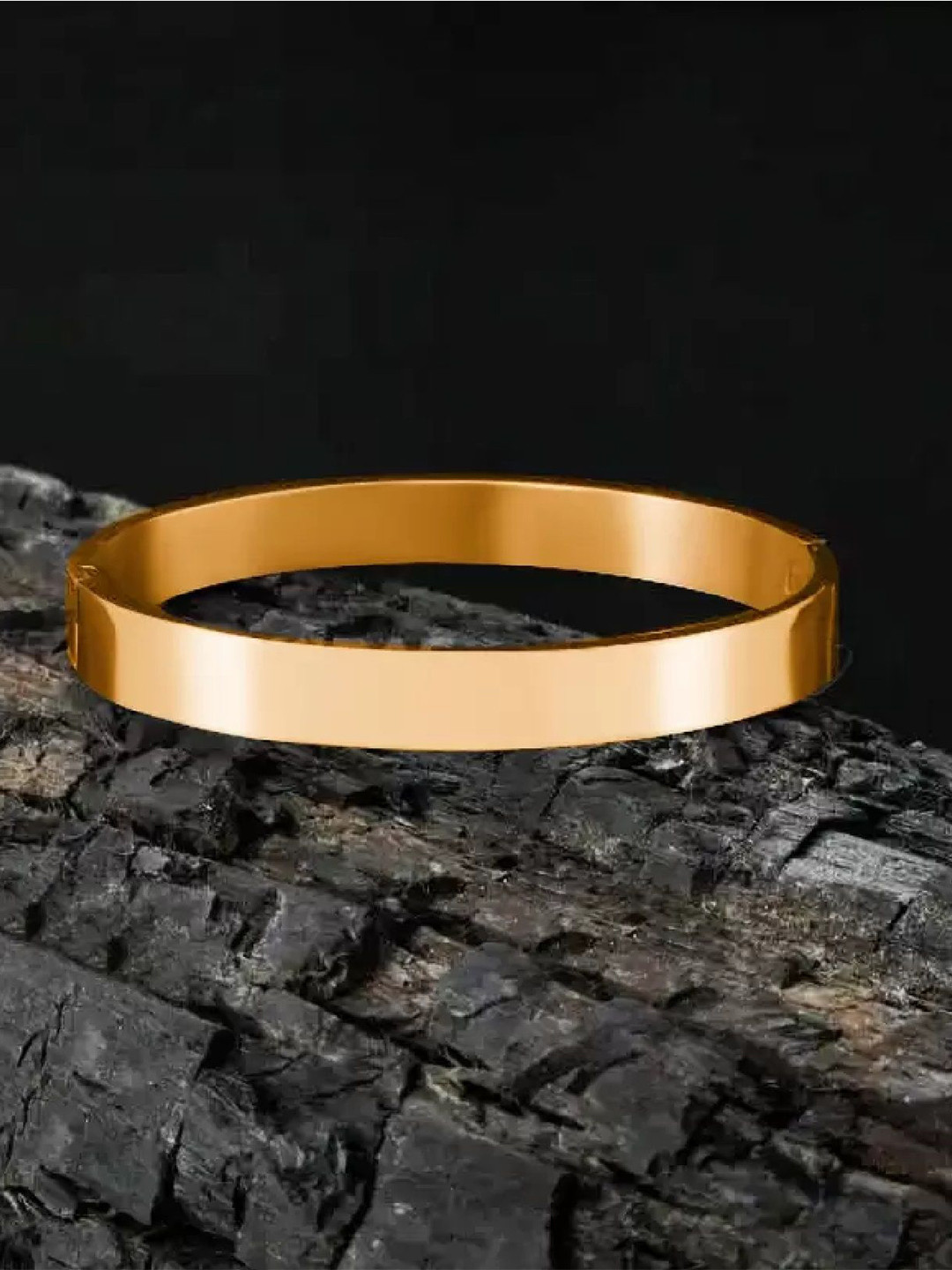 

RUHI COLLECTION Unisex Hand Painted Gold-Plated Cuff Bracelet