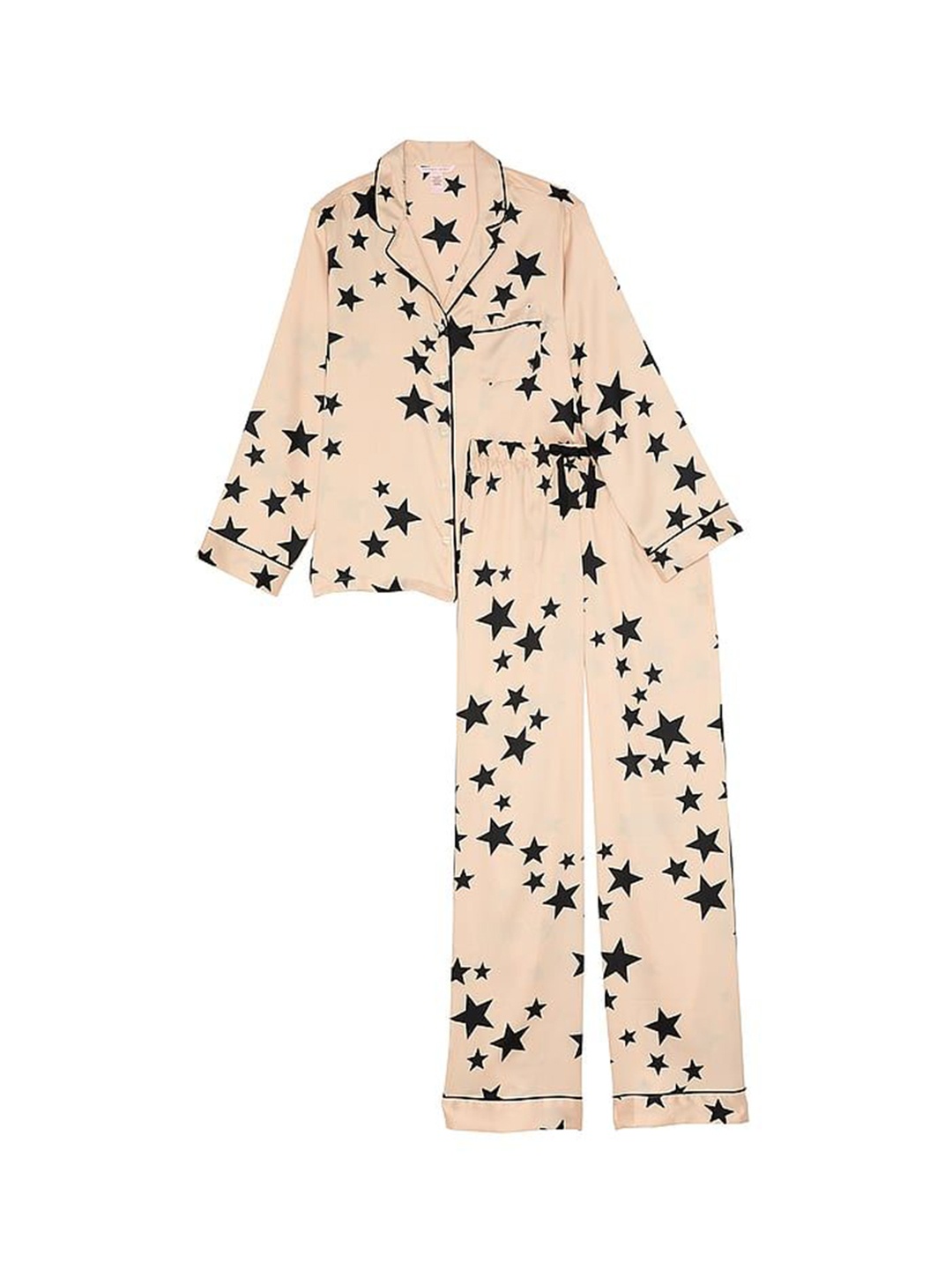

Victoria's Secret Women Printed Night suit, Cream