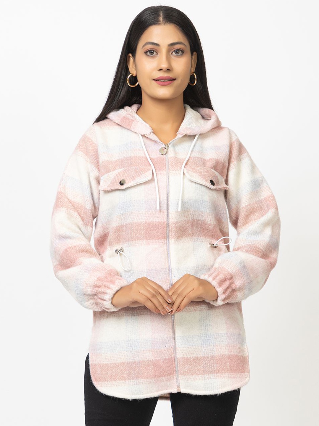 

Navsha Women Hooded Sweatshirt, Pink