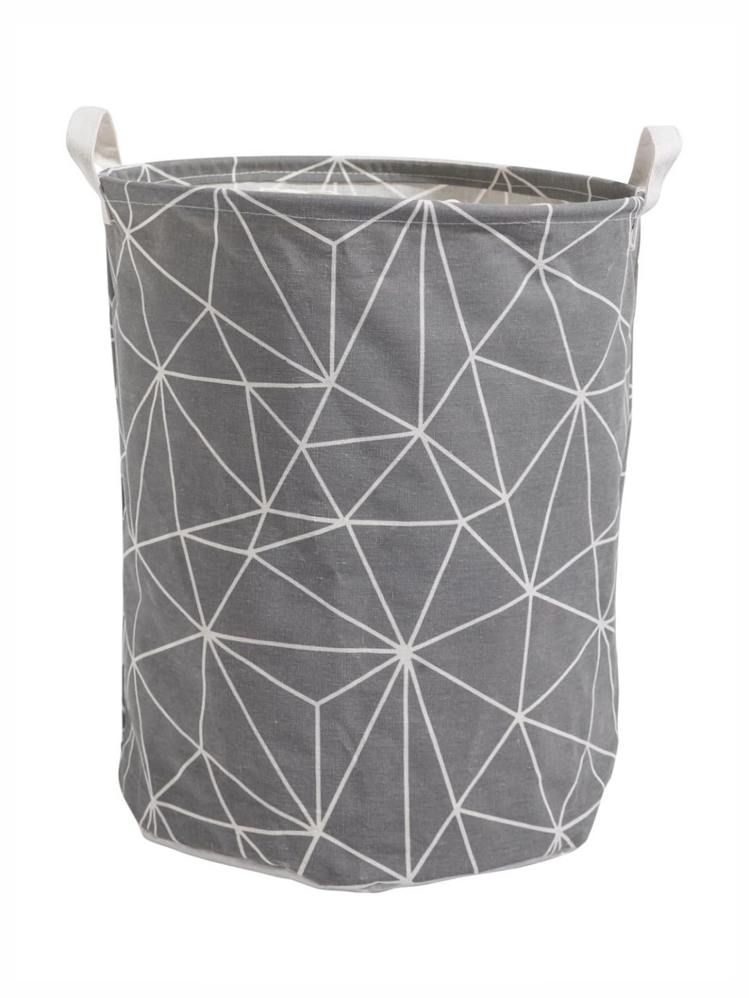 

HOKIPO Grey Printed Cotton Laundry Bag