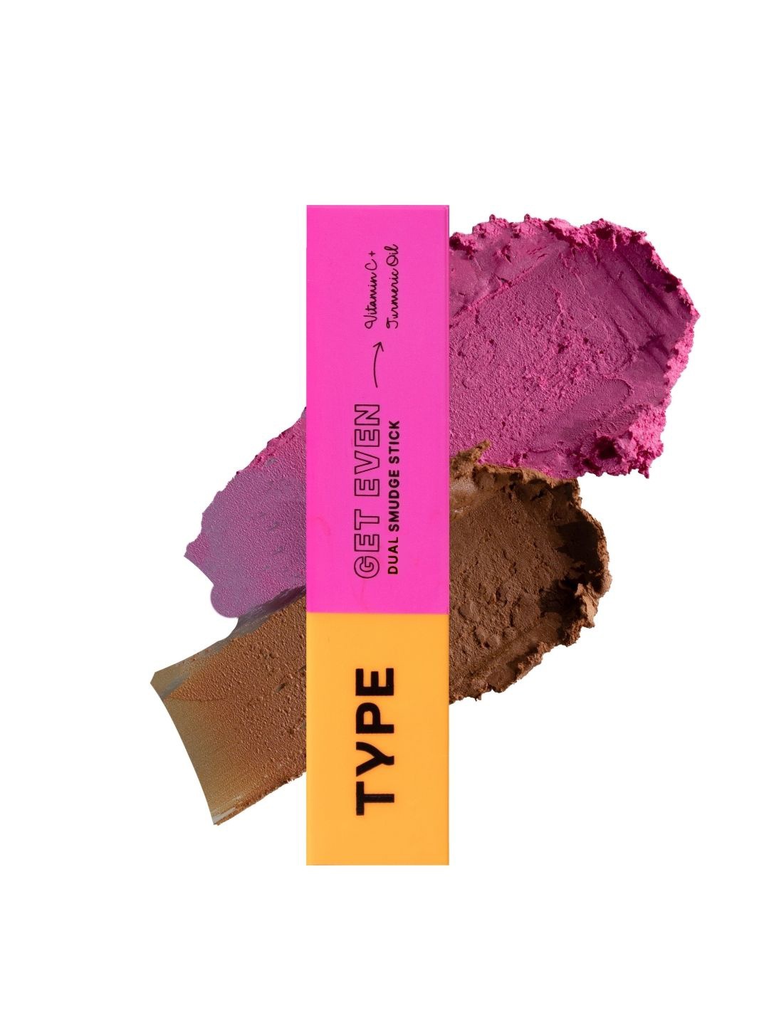 

TYPE BEAUTY INC Get Even Dual Smudge Stick - 12 g - Cotton Candy-Salted Caramel, Brown