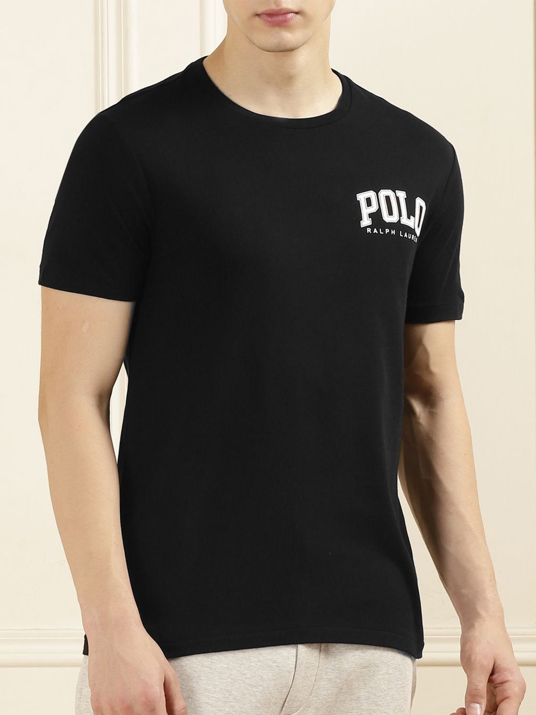 

Polo Ralph Lauren Printed Slim Fit Tshirt, Black