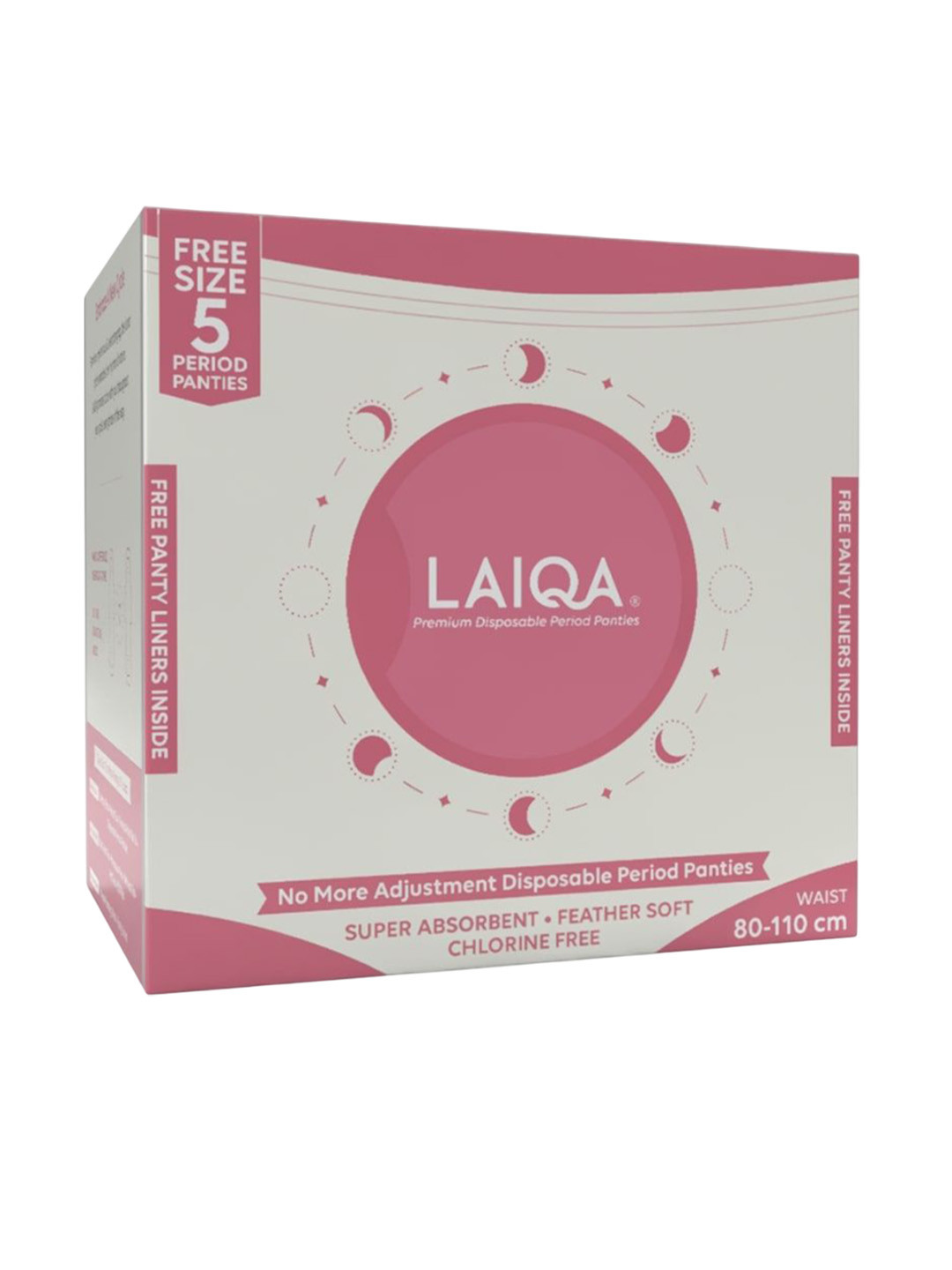 

LAIQA Ultra Soft Premium Disposable Period Panties - 5Pcs, White