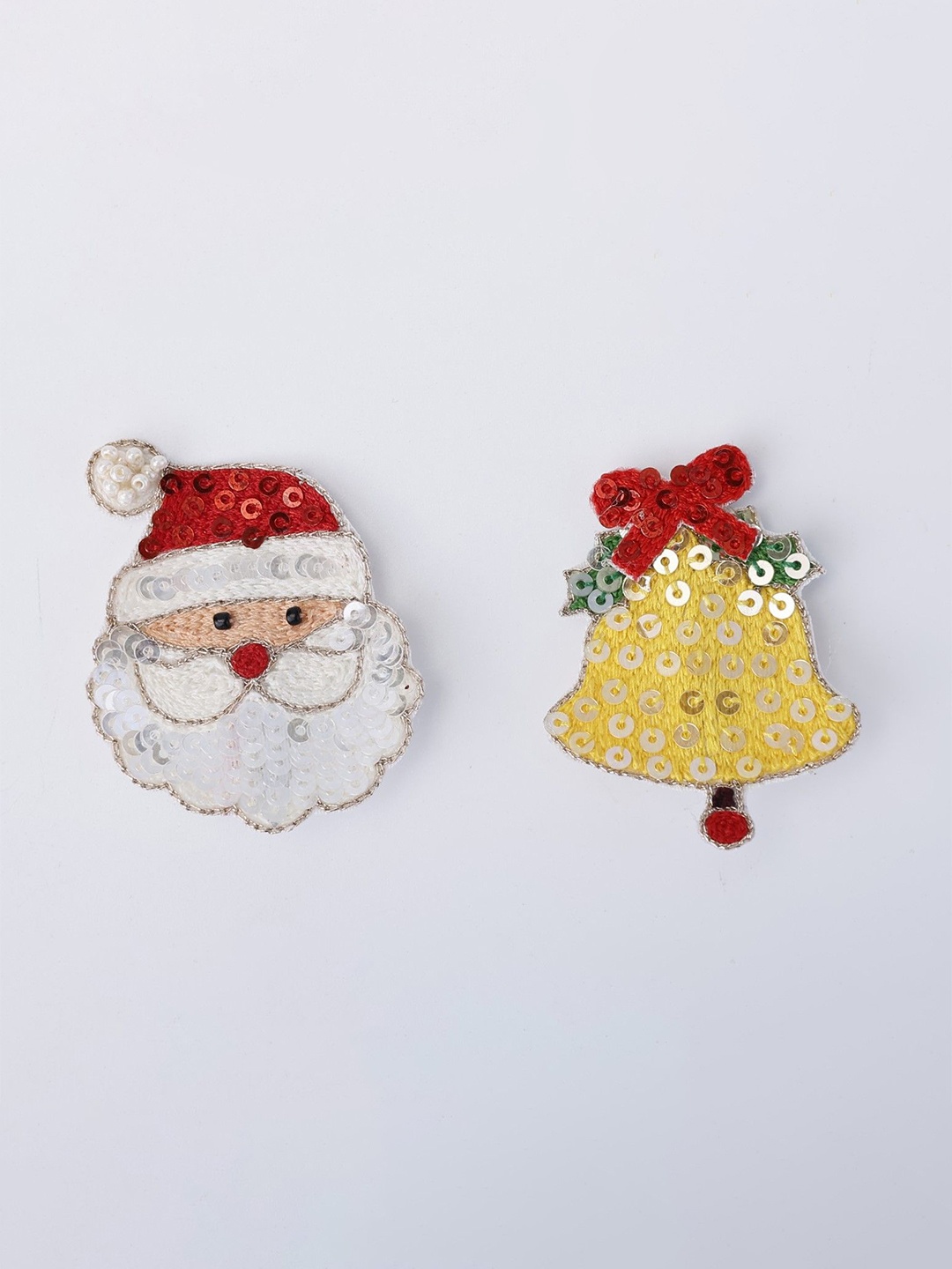 

Choko Girls Set of 2 Embellished Alligator Hair Clip, Red