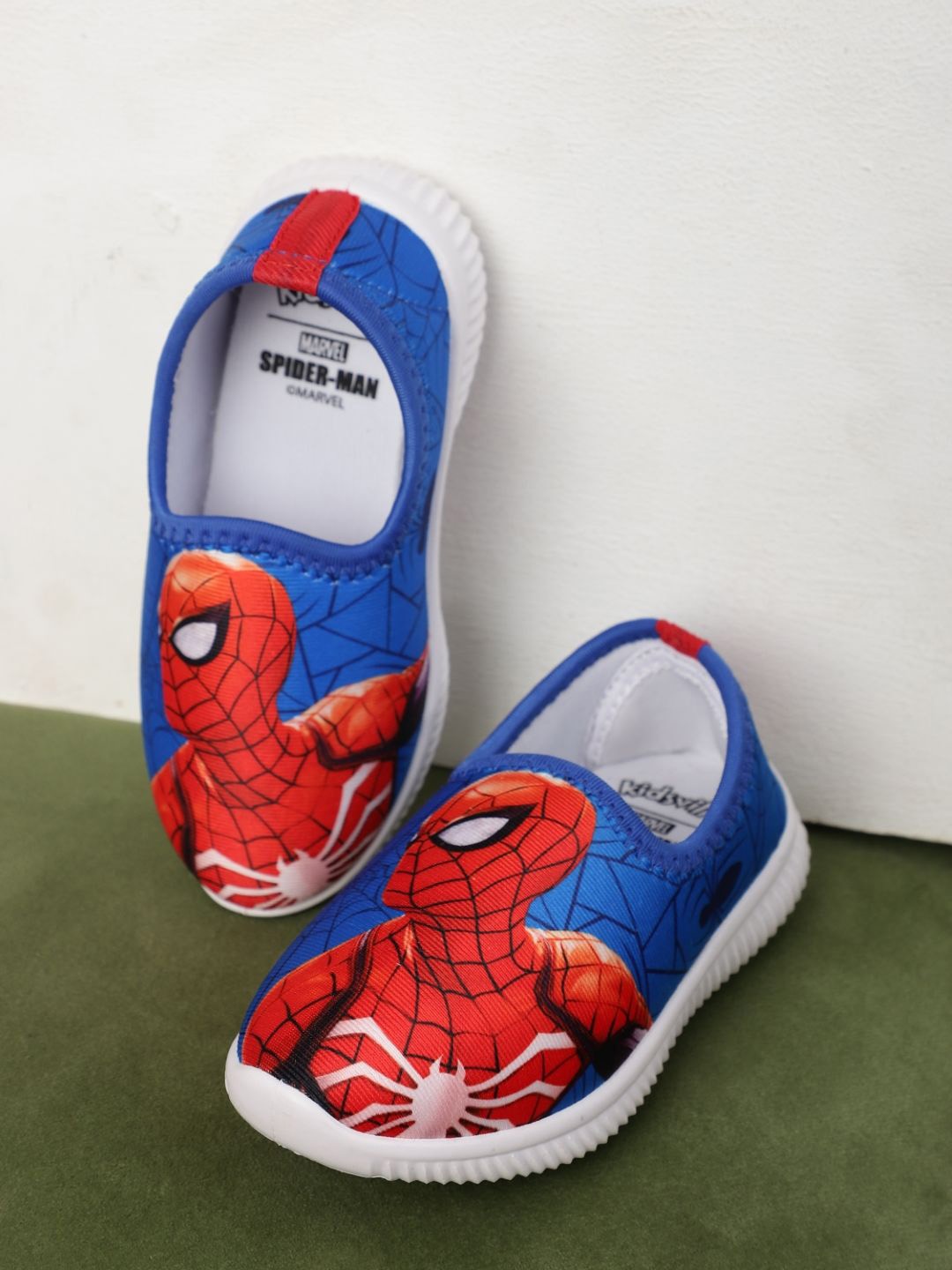 

Kids Ville Boys Spiderman Printed Casual Canvas Shoes, Blue