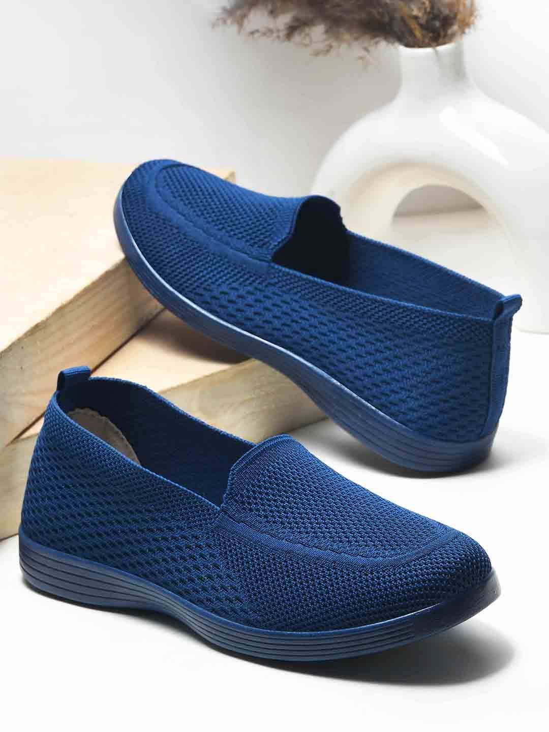 

WELCOME Women Slip-On Sneakers, Blue