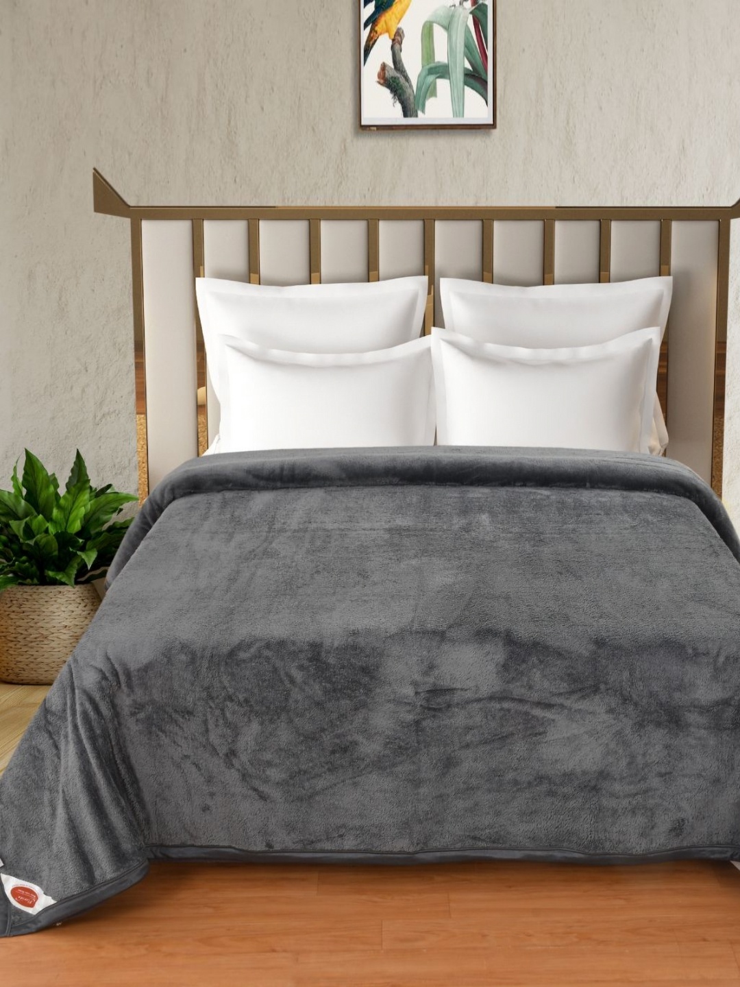 

Florida Charcoal 300 GSM Double Bed Blanket