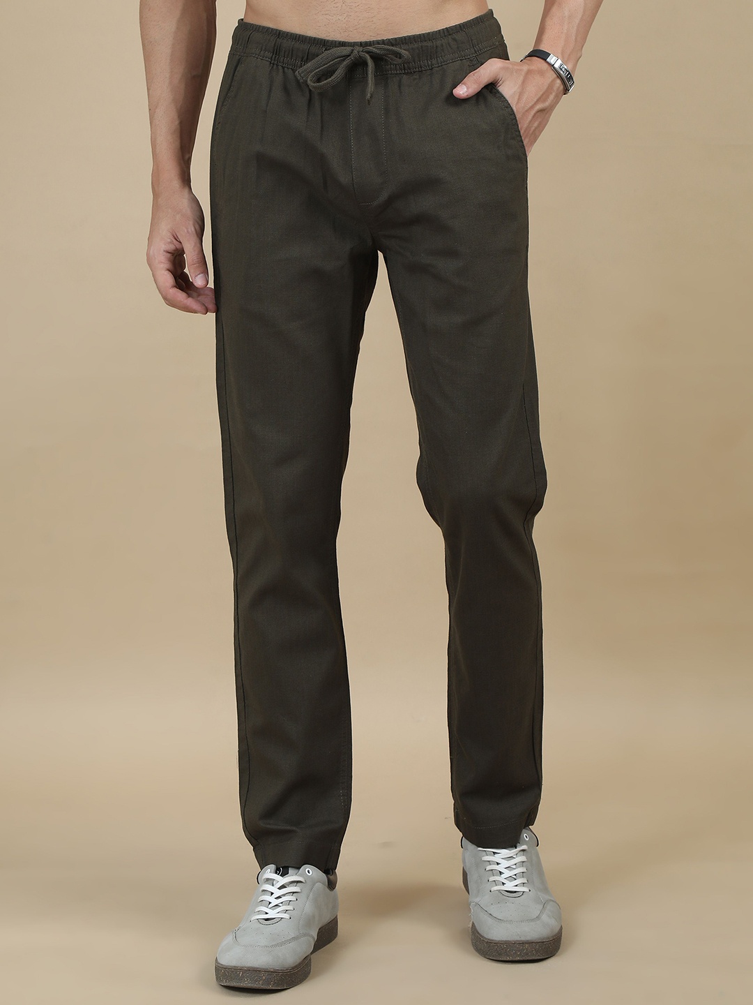 

RIGS AND RAGS Men Original Chinos Trousers, Olive