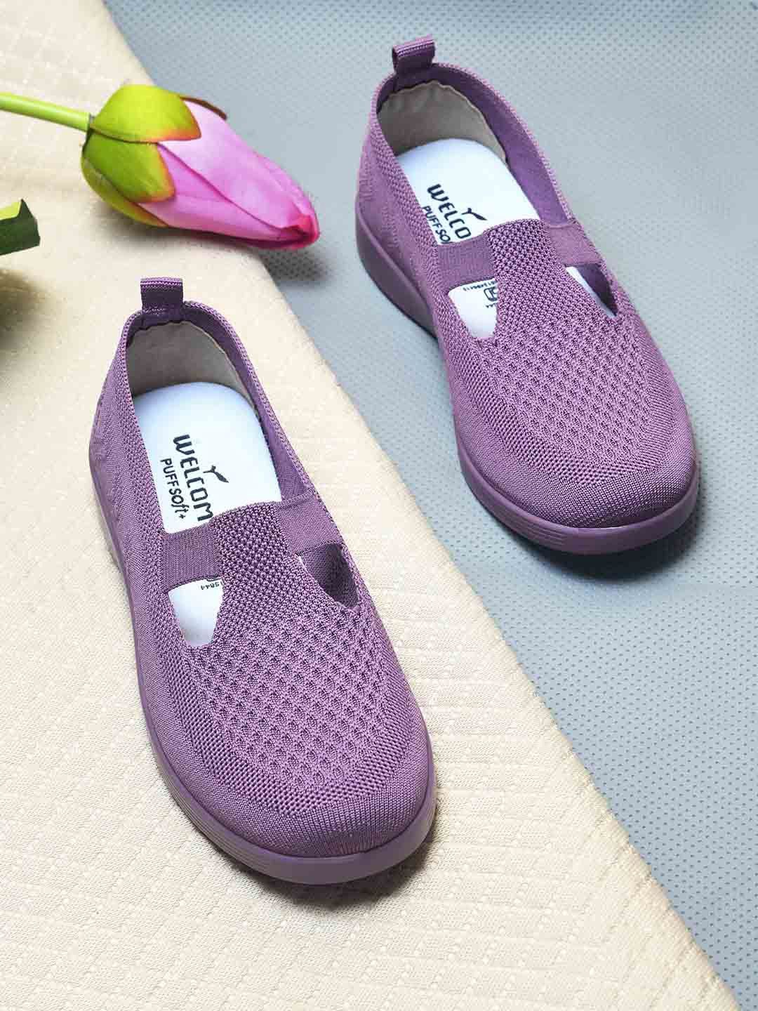 

WELCOME Women Slip-On Sneakers, Purple