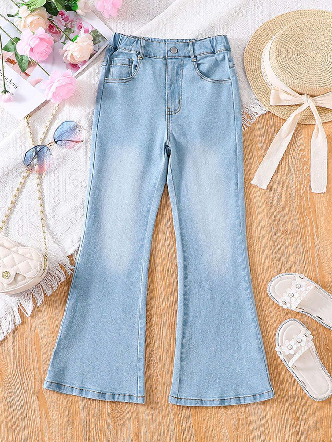 

INCLUD Girls Light Fade Jeans, Blue
