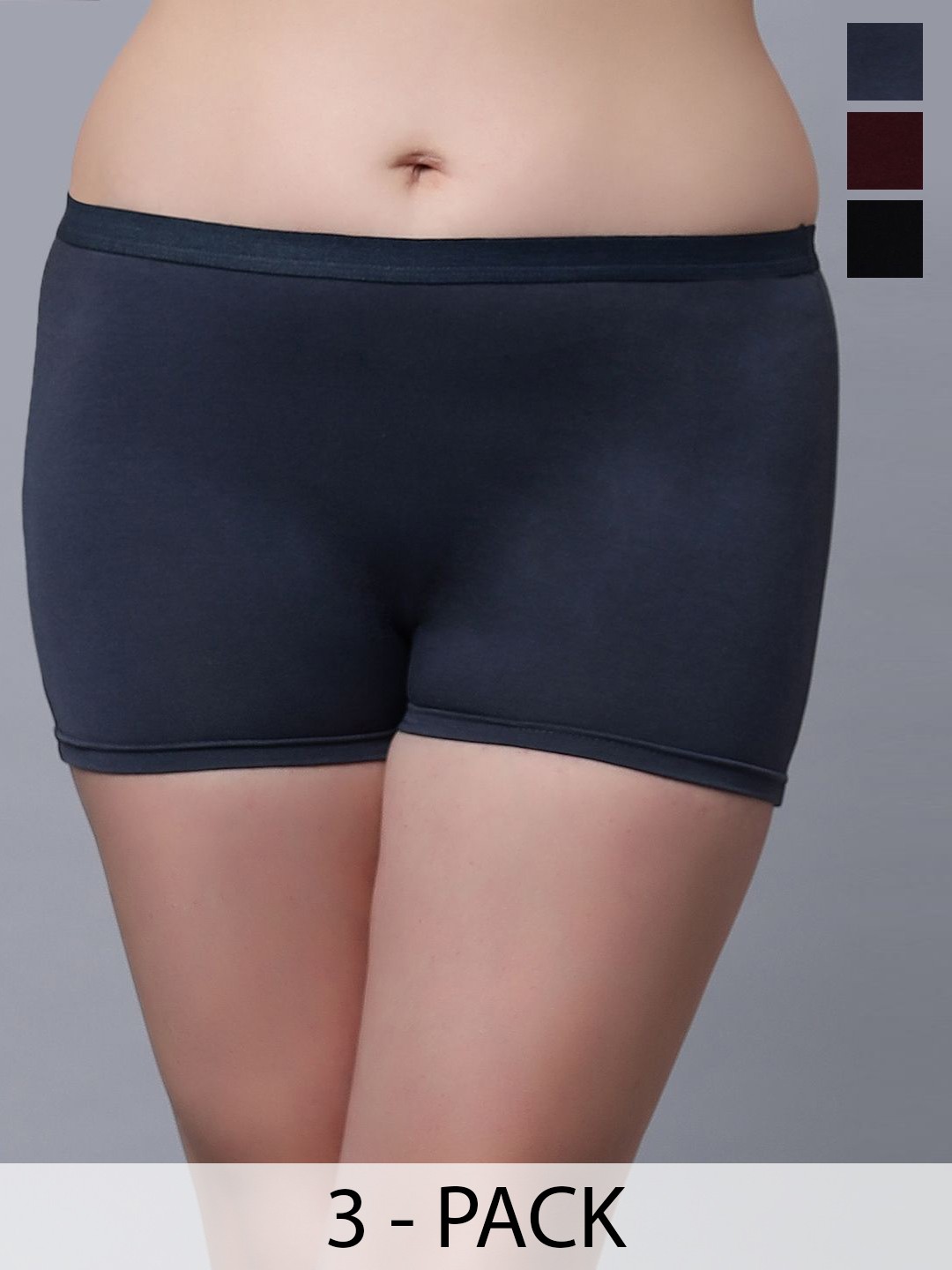 

In Care Pack Of 2 Pure Cotton Assorted Boy Shorts Briefs ICLG-010_M