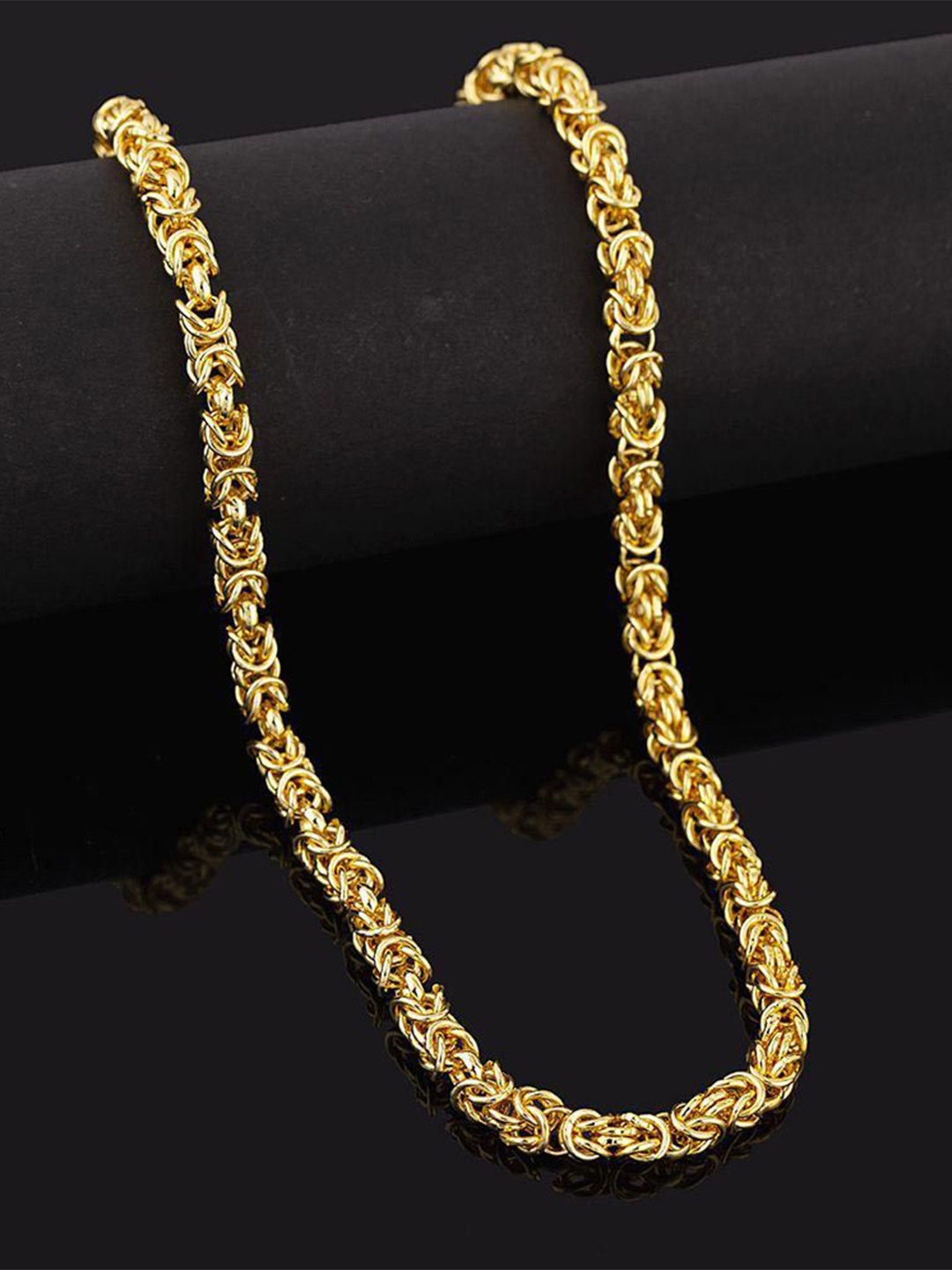 

Minprice Men Brass Gold-Plated Handcrafted Chain