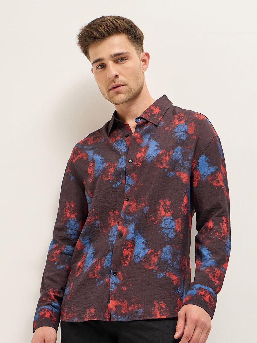 

THE BEAR HOUSE Men Opaque Printed Casual Shirt, Multi