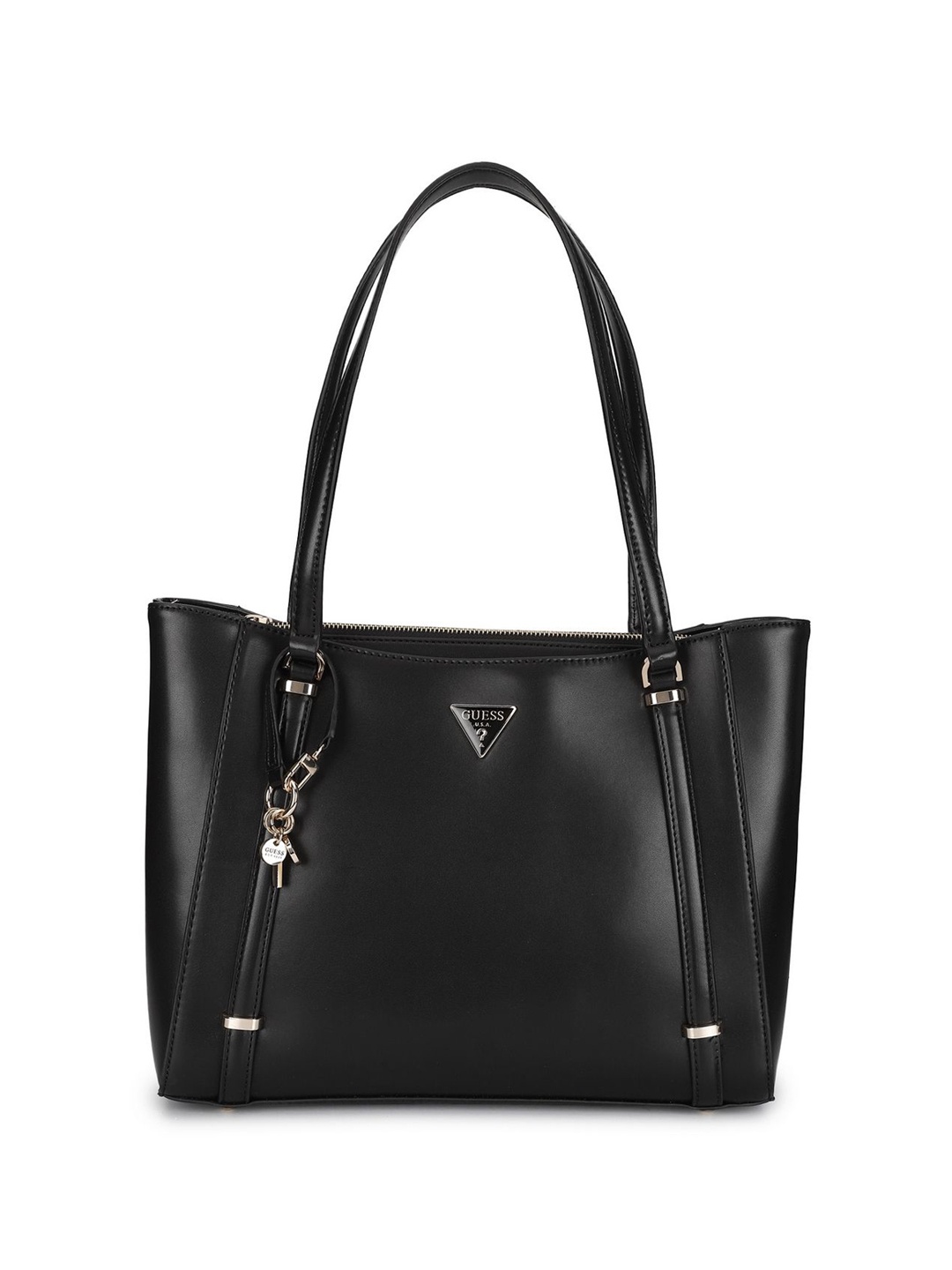 

GUESS PU Structured Tote Bag, Black