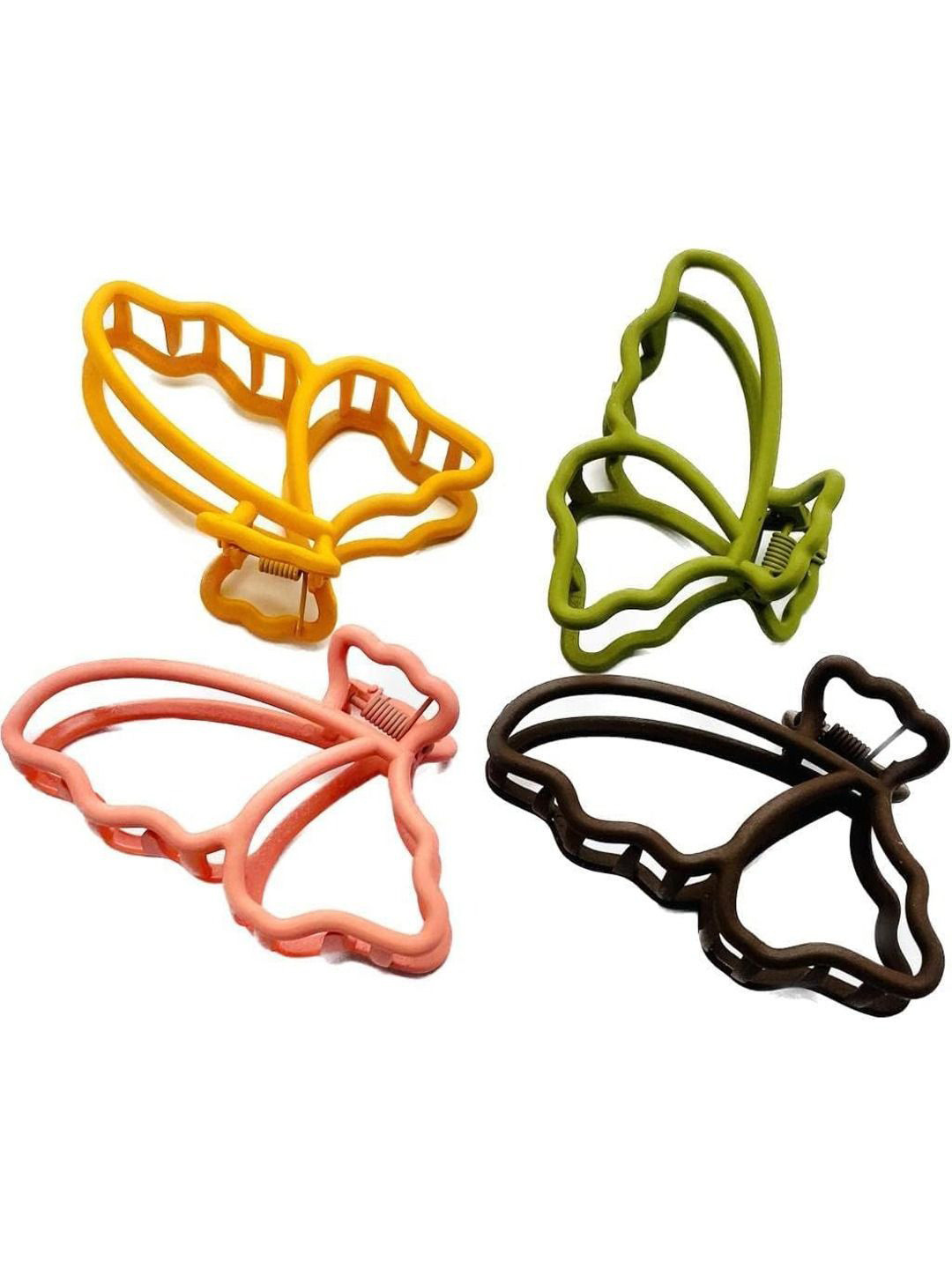 

Krelin Women Set of 4 Claw Clip, Mustard