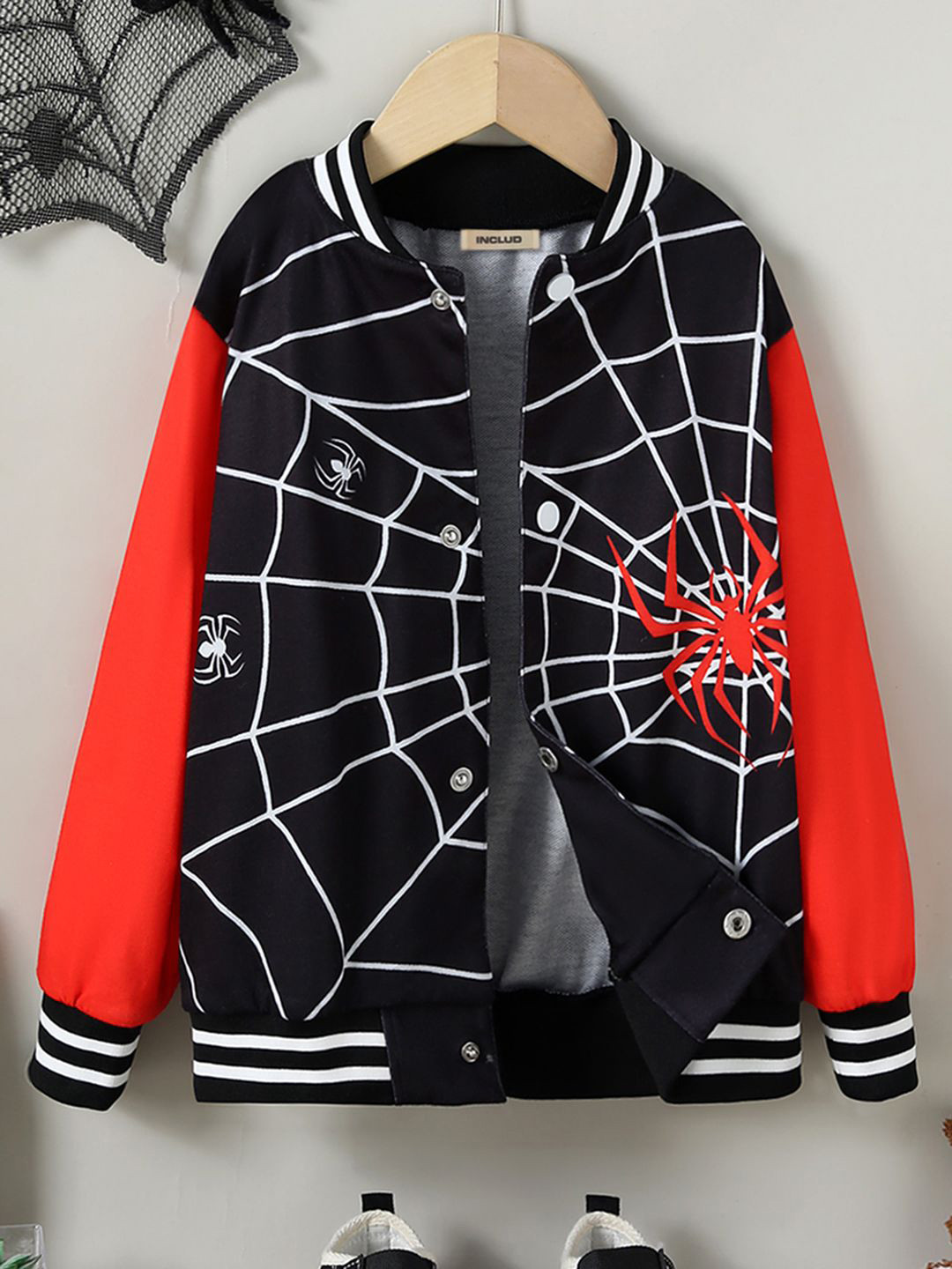 

INCLUD Boys Open Front Jacket, Red