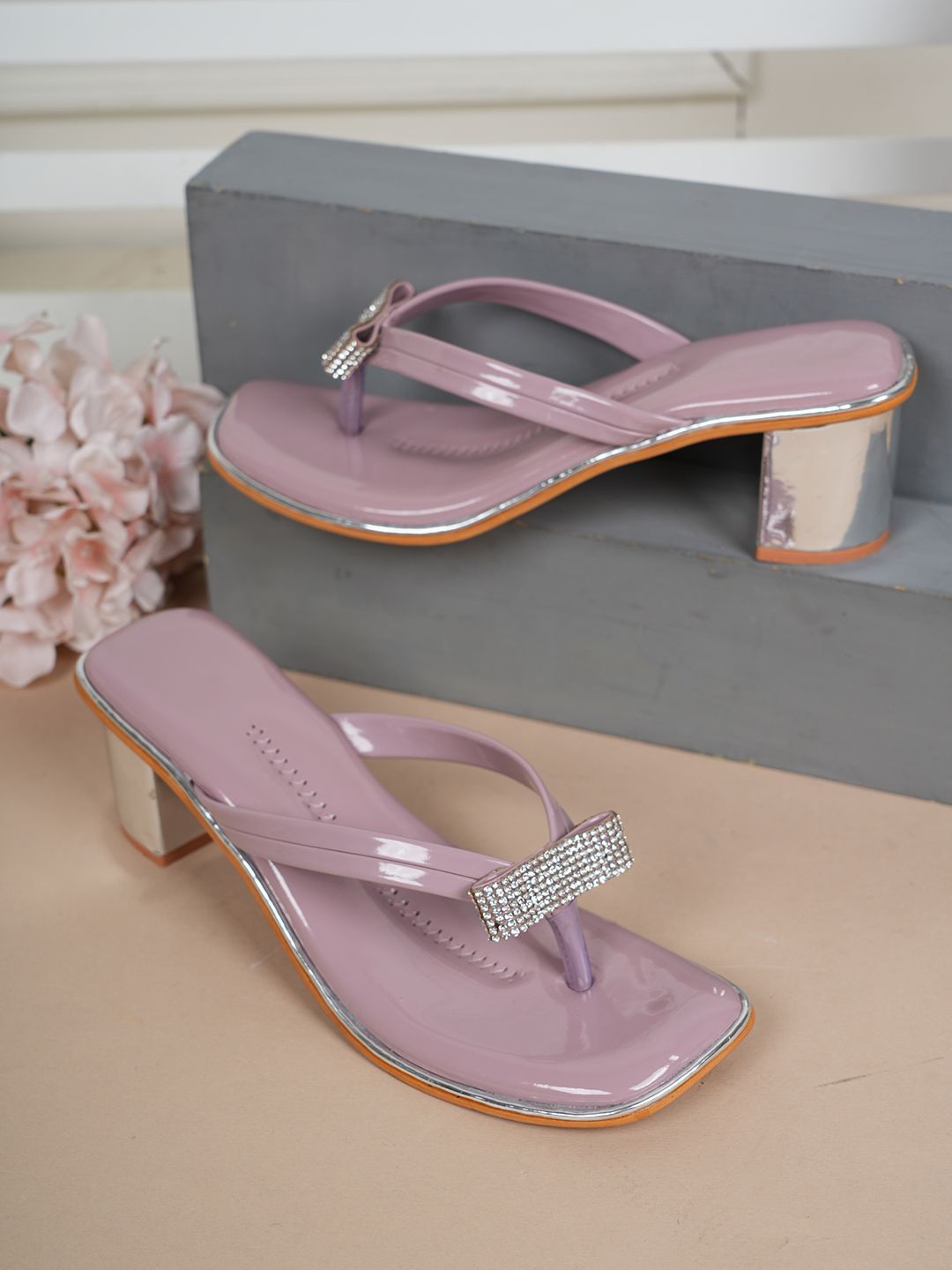

SAPATOS Block Sandals, Lavender
